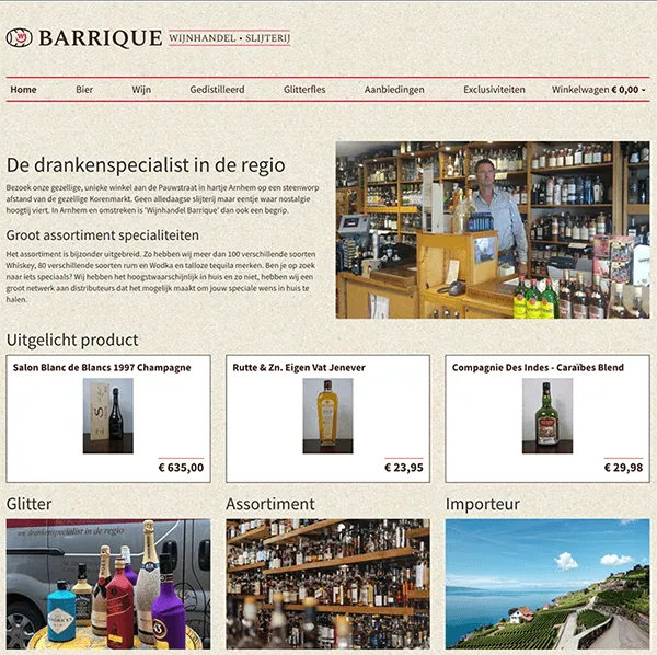De nieuwe webshop van Barrique