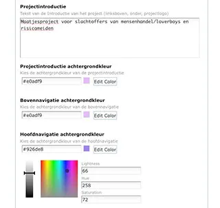 Select Colors Subsite Maatjes Contact