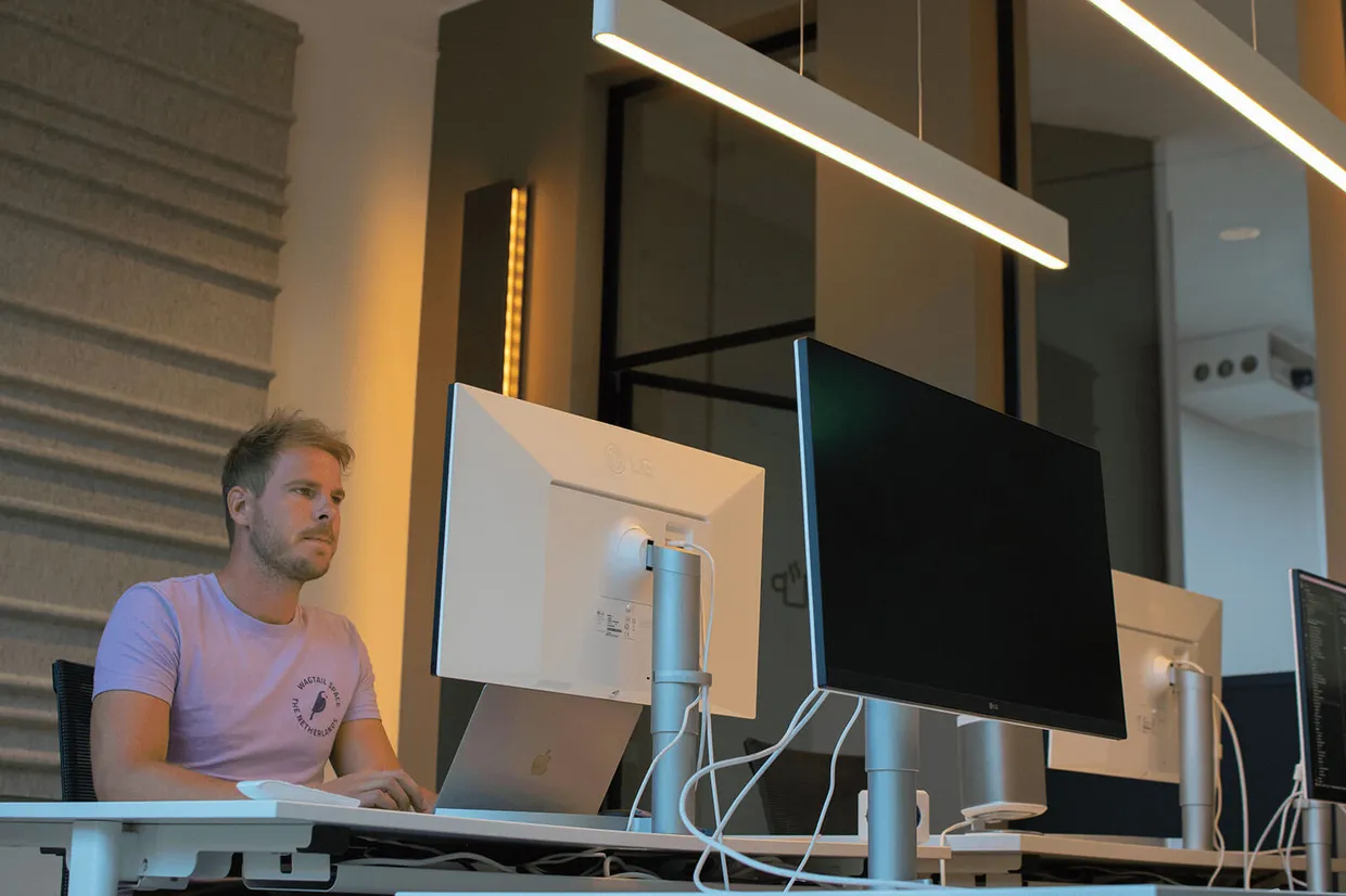 Werkplekken achterzijde