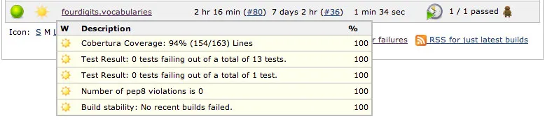 Jenkins Build Status Sunshine