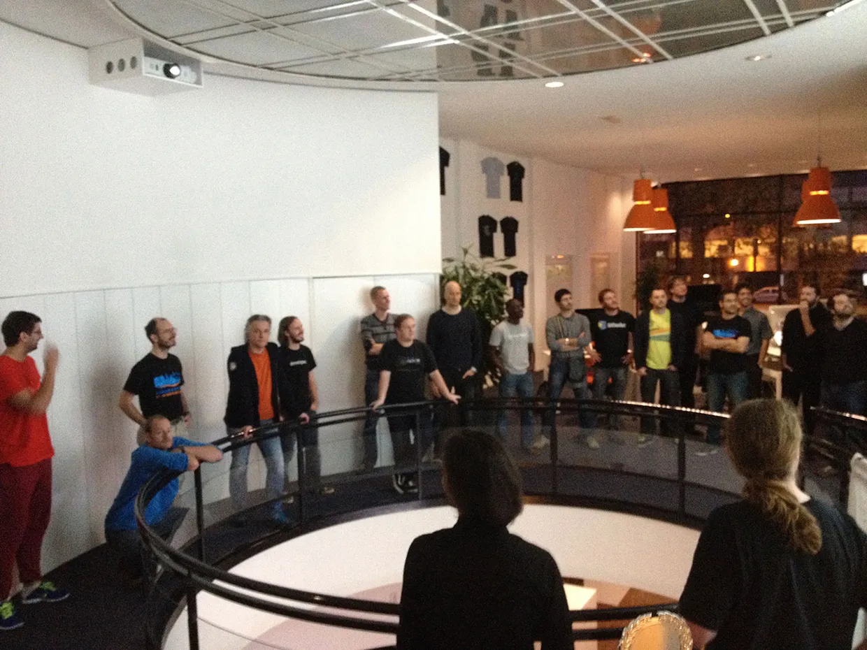 Standup Meeting at Arnhem Sprint 2013