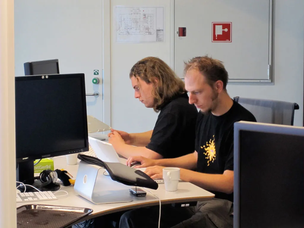 Ralph Roel working on backend