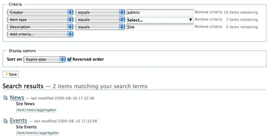 Collections screenshot