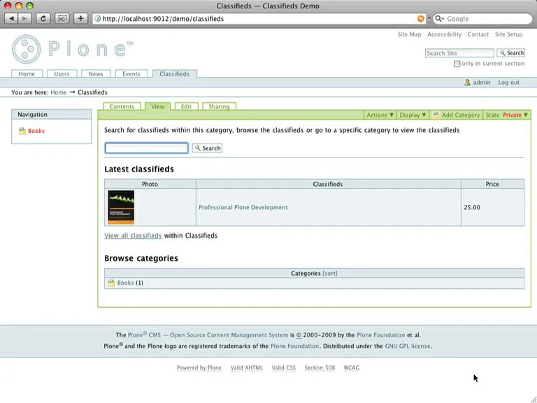 Classifieds Screenshot