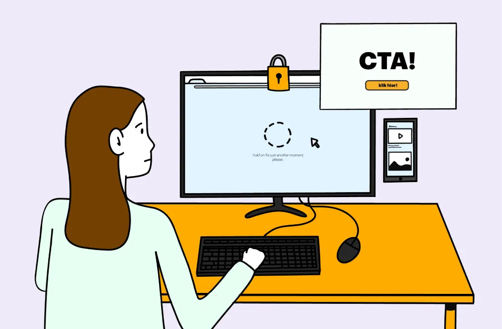 De website moet duidelijke CTA's hebben