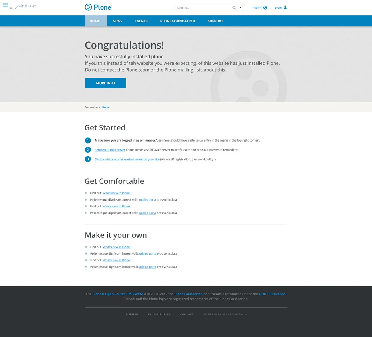 Plone 5 screenshot proposal