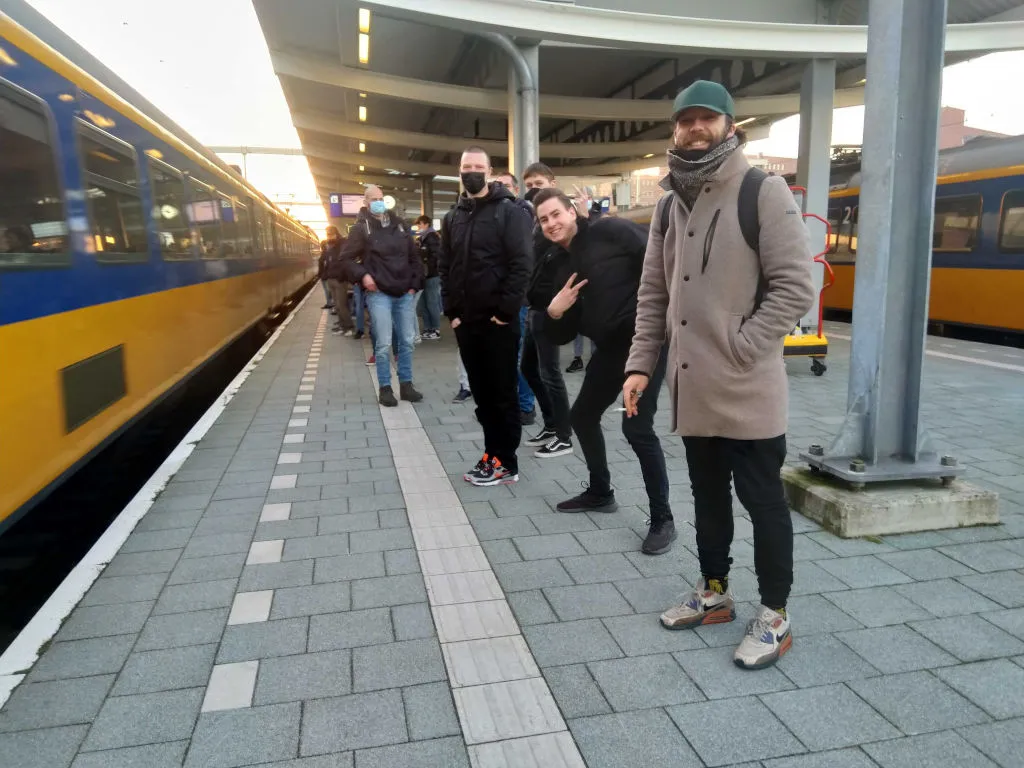 "At Zwolle train station, about 08:00"