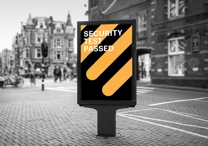 Security test passed affiche Amsterdam