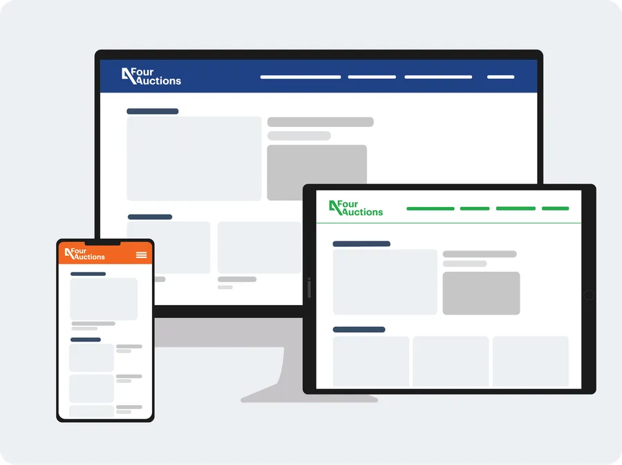 Een website op desktop tablet en telefoon in jouw stijl