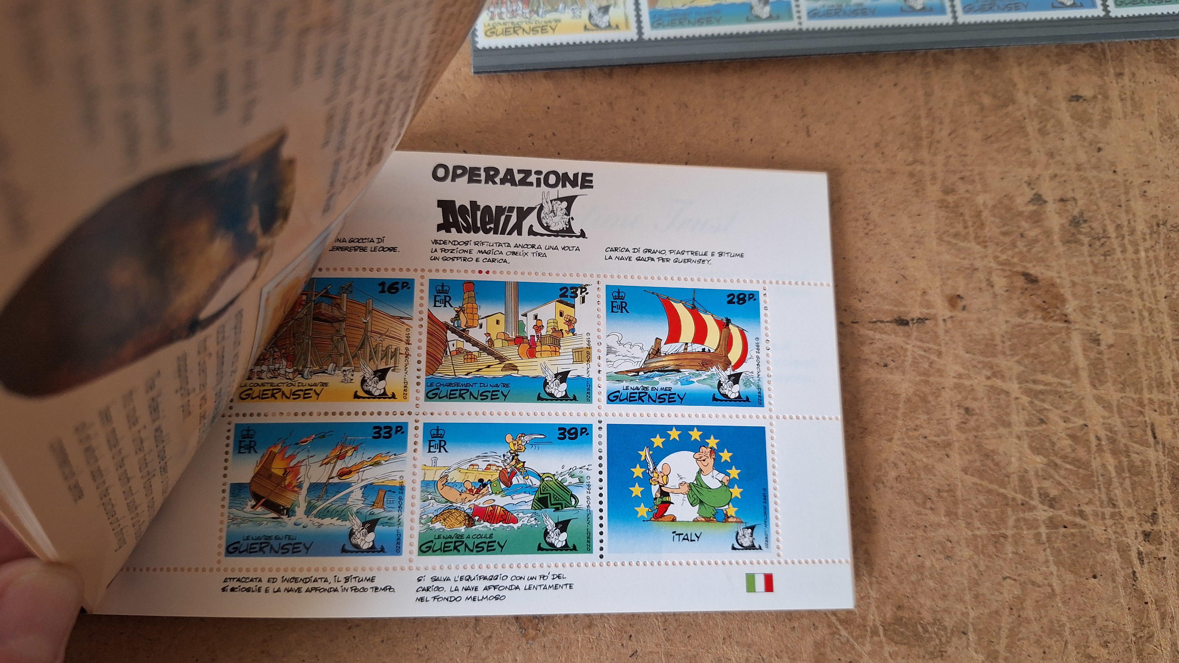 Set Asterix: Souvenirvel, losse postzegels, briefkaart en "Prestige Book" – foto 4 – kavel bij Goeiendeal