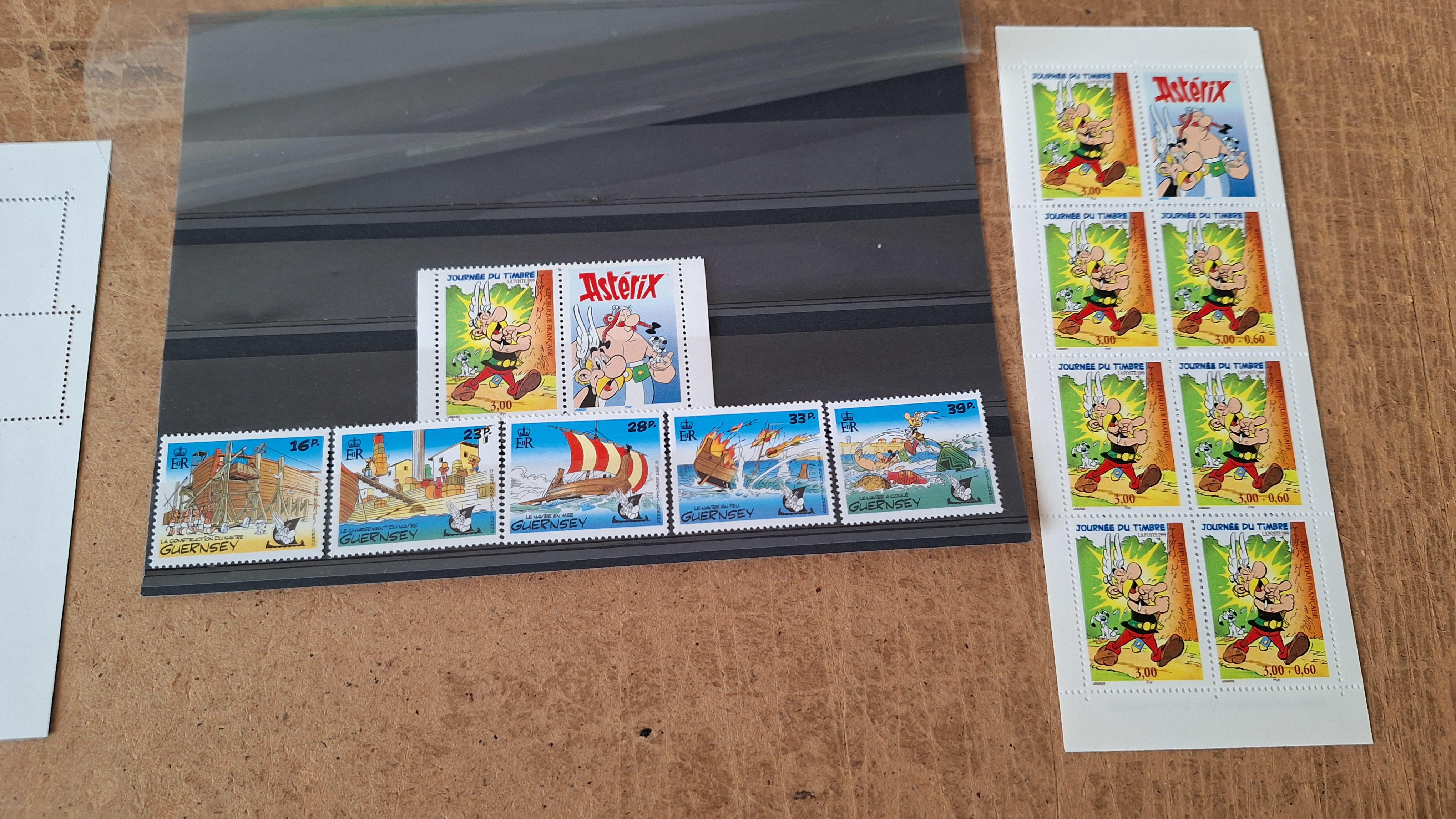 Set Asterix: Souvenirvel, losse postzegels, briefkaart en "Prestige Book" – foto 7 – kavel bij Goeiendeal