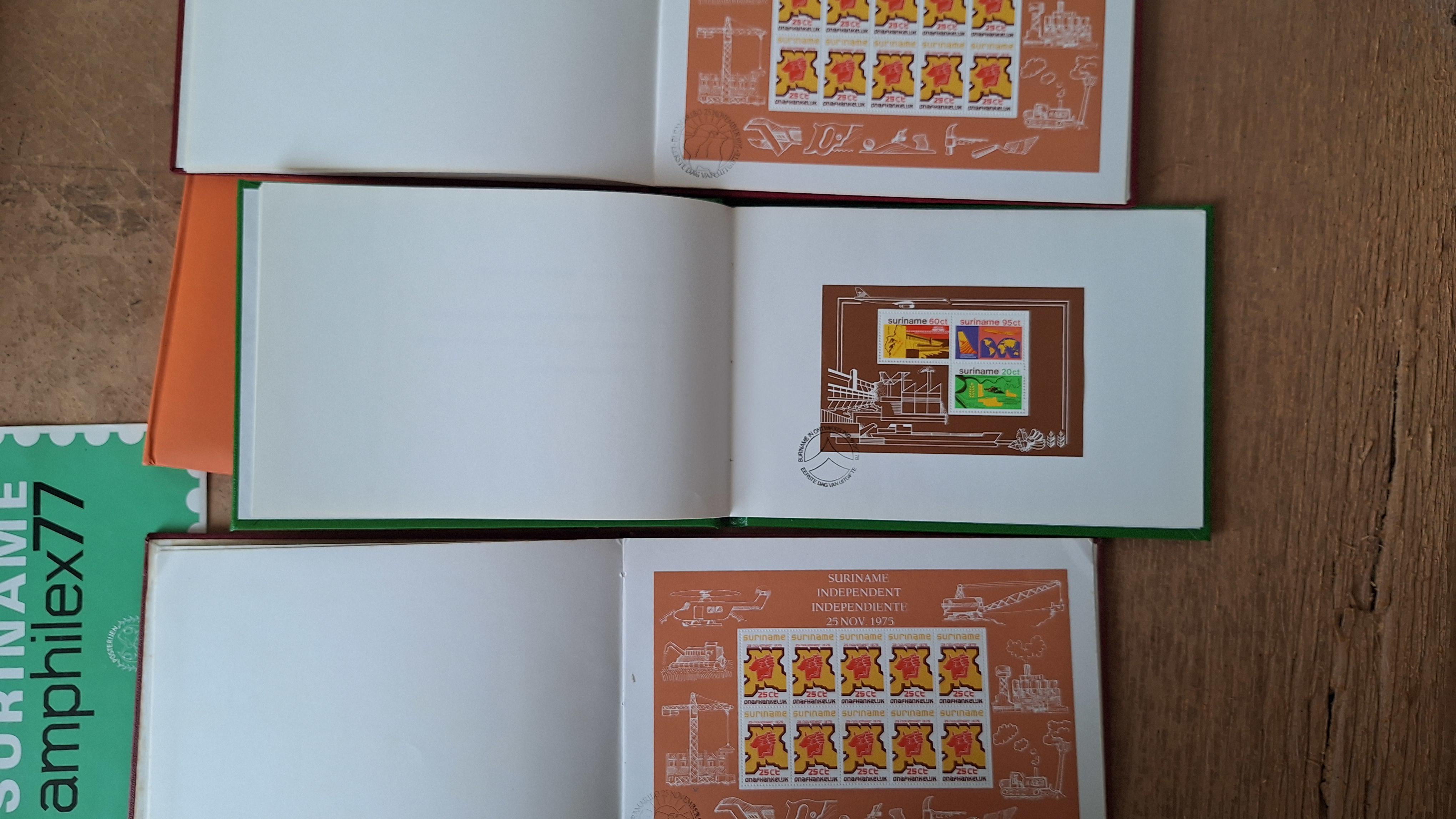 Set Suriname Amphilex 77: Vier kleine albums en een herdenkingsvel – foto 5 – kavel bij Goeiendeal