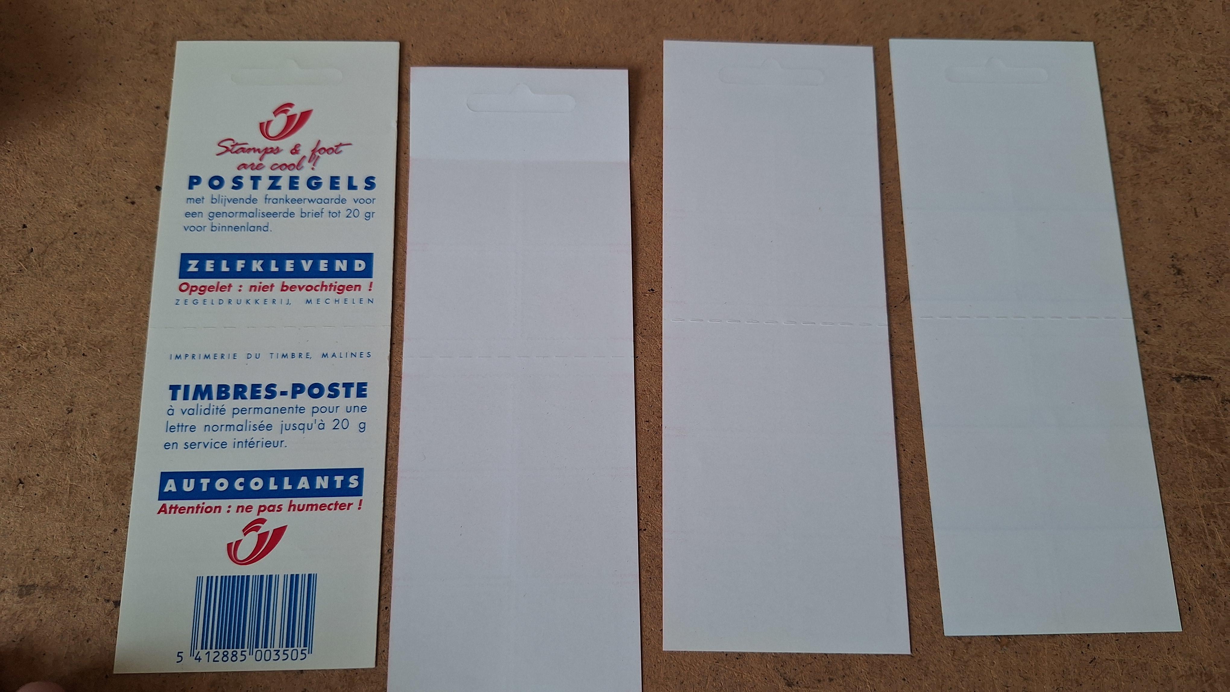 Belgische Postzegelstroken, Rode harten Prior (2014) en Oranje tulpen Europa (2016). Onbeperkt geldig voor frankering – foto 2 – kavel bij Goeiendeal