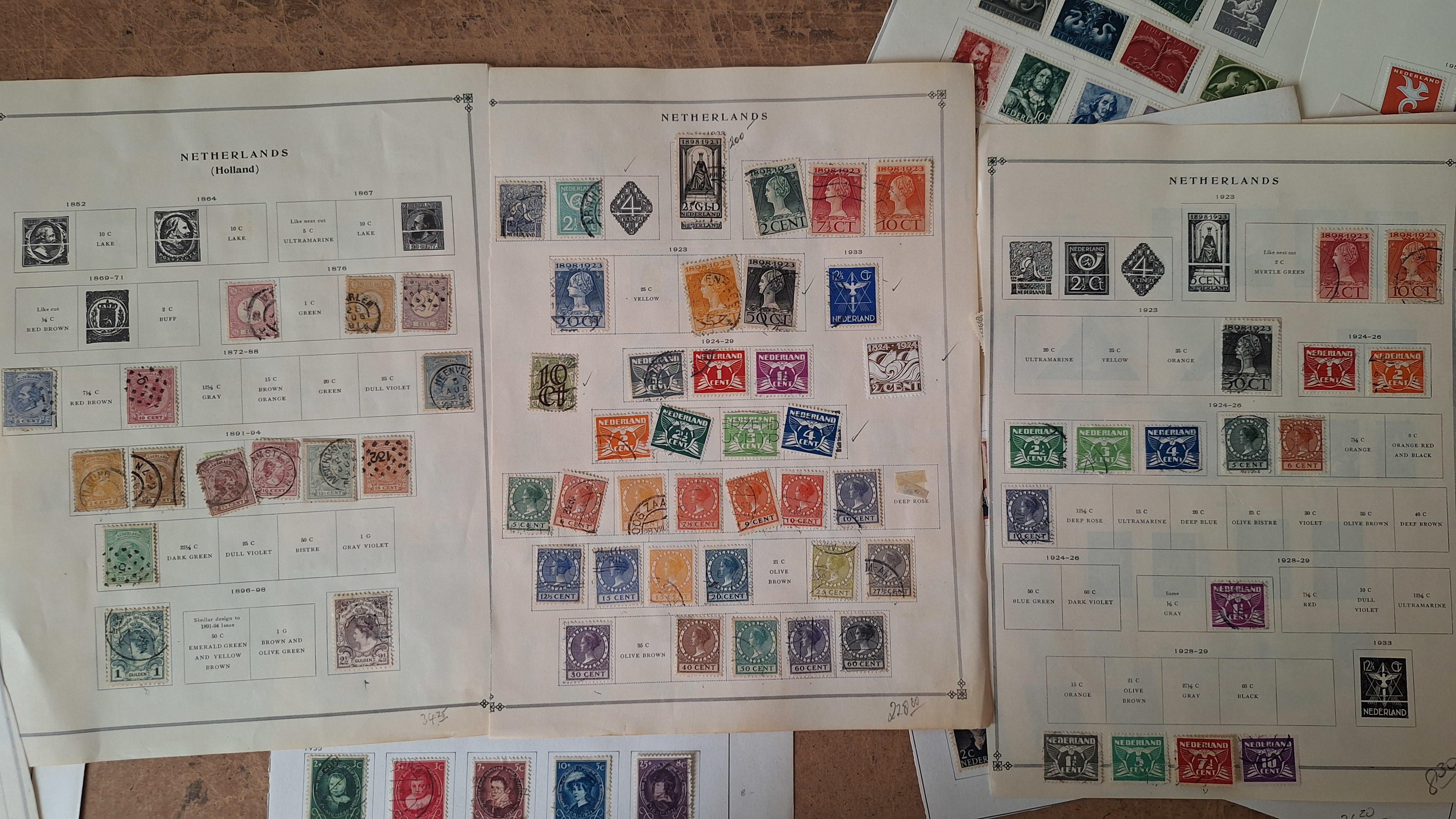 Verzameling postzegels op bladen – foto 3 – kavel bij Goeiendeal