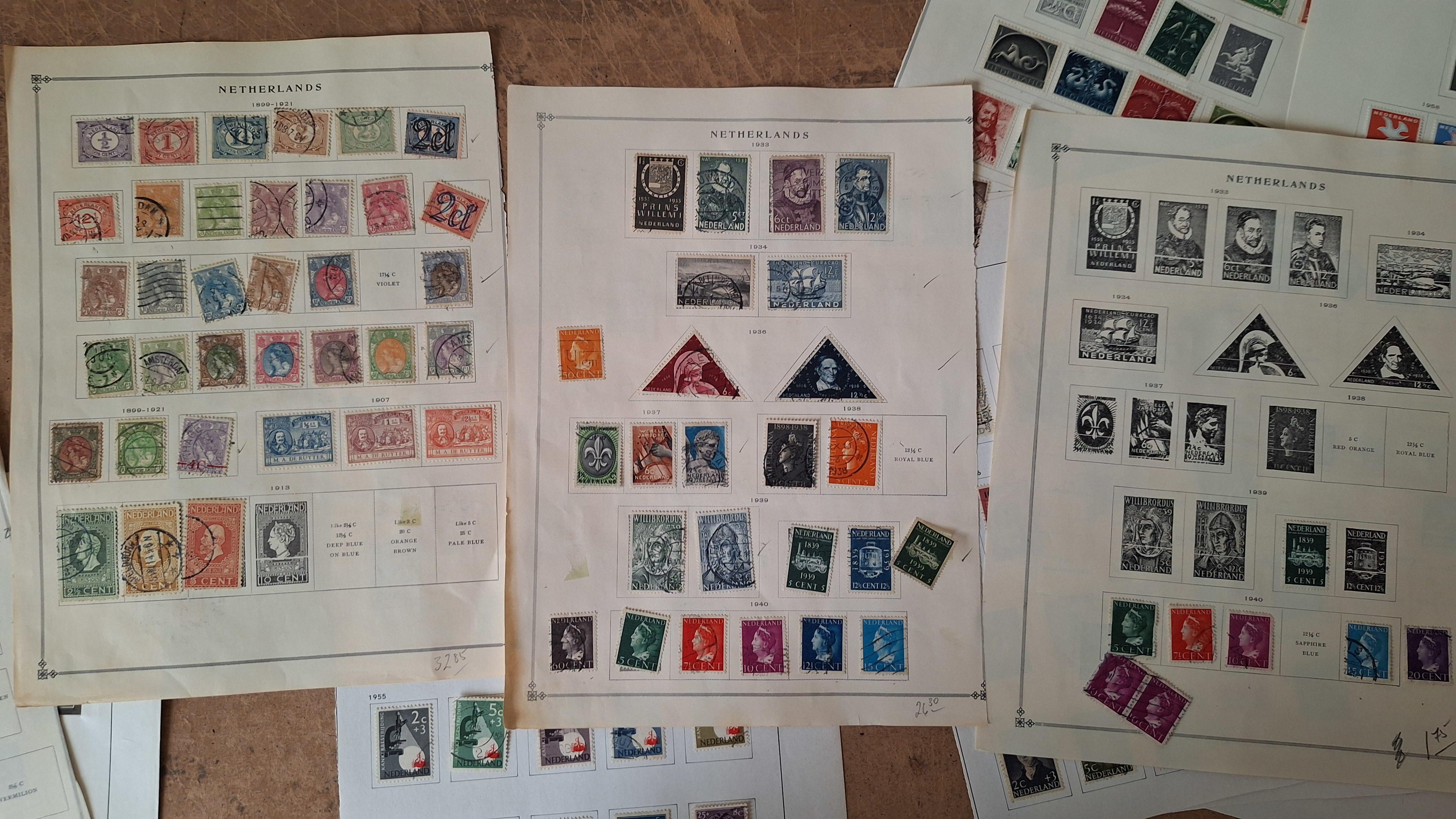 Verzameling postzegels op bladen – foto 4 – kavel bij Goeiendeal