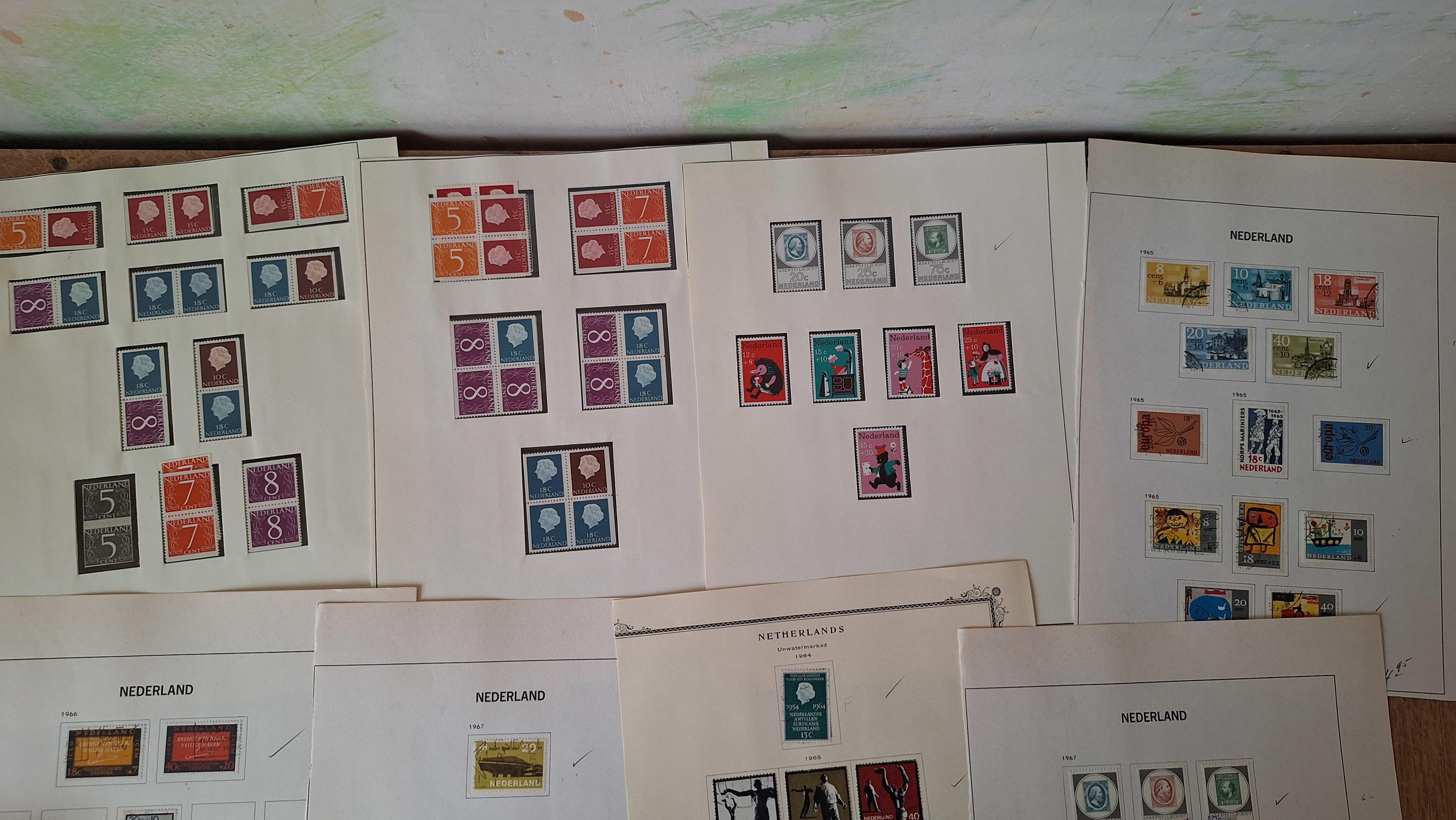 Verzameling postzegels op bladen – foto 2 – kavel bij Goeiendeal