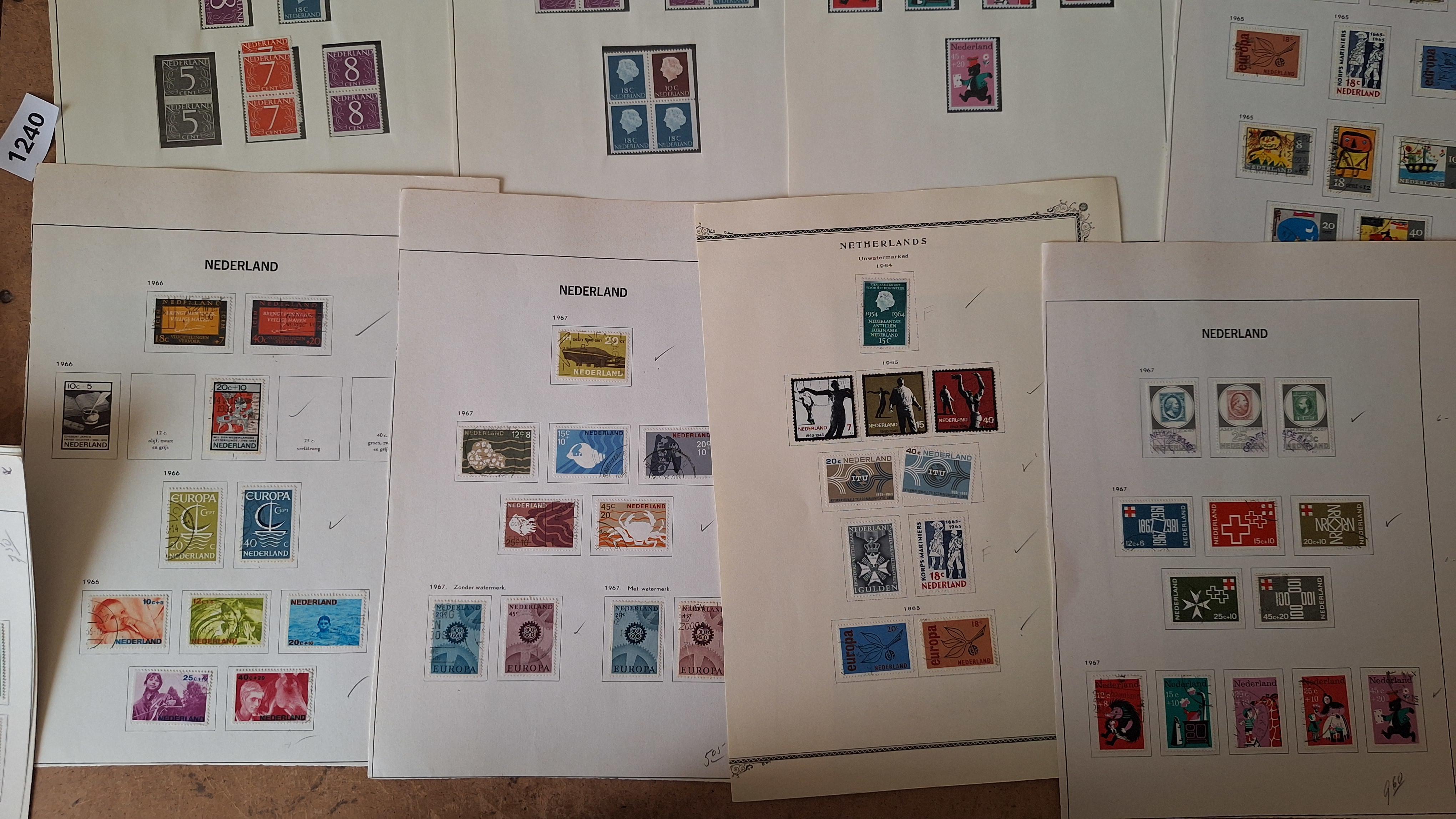 Verzameling postzegels op bladen – foto 3 – kavel bij Goeiendeal