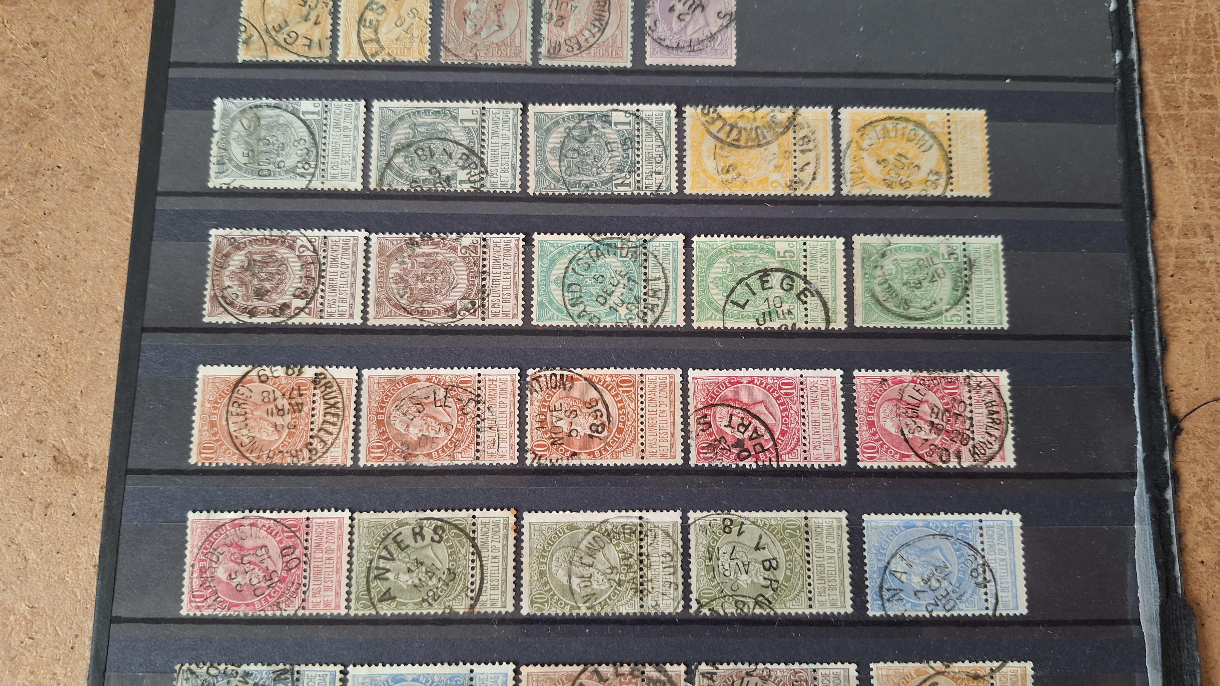 Verzameling klassieke Belgische postzegels waaronder Epauletten en Medaillons – foto 3 – kavel bij Goeiendeal