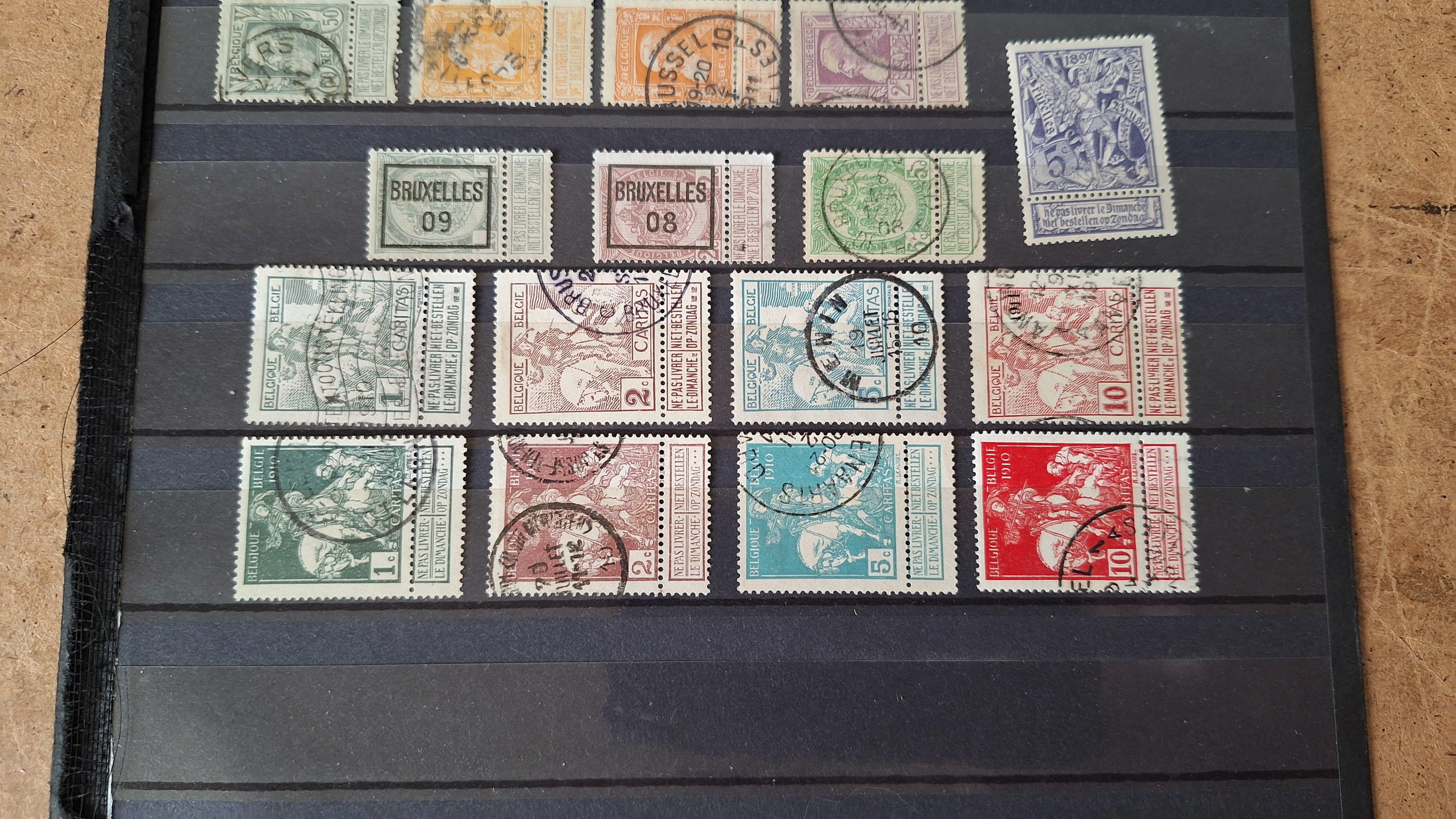 Verzameling klassieke Belgische postzegels – foto 4 – kavel bij Goeiendeal