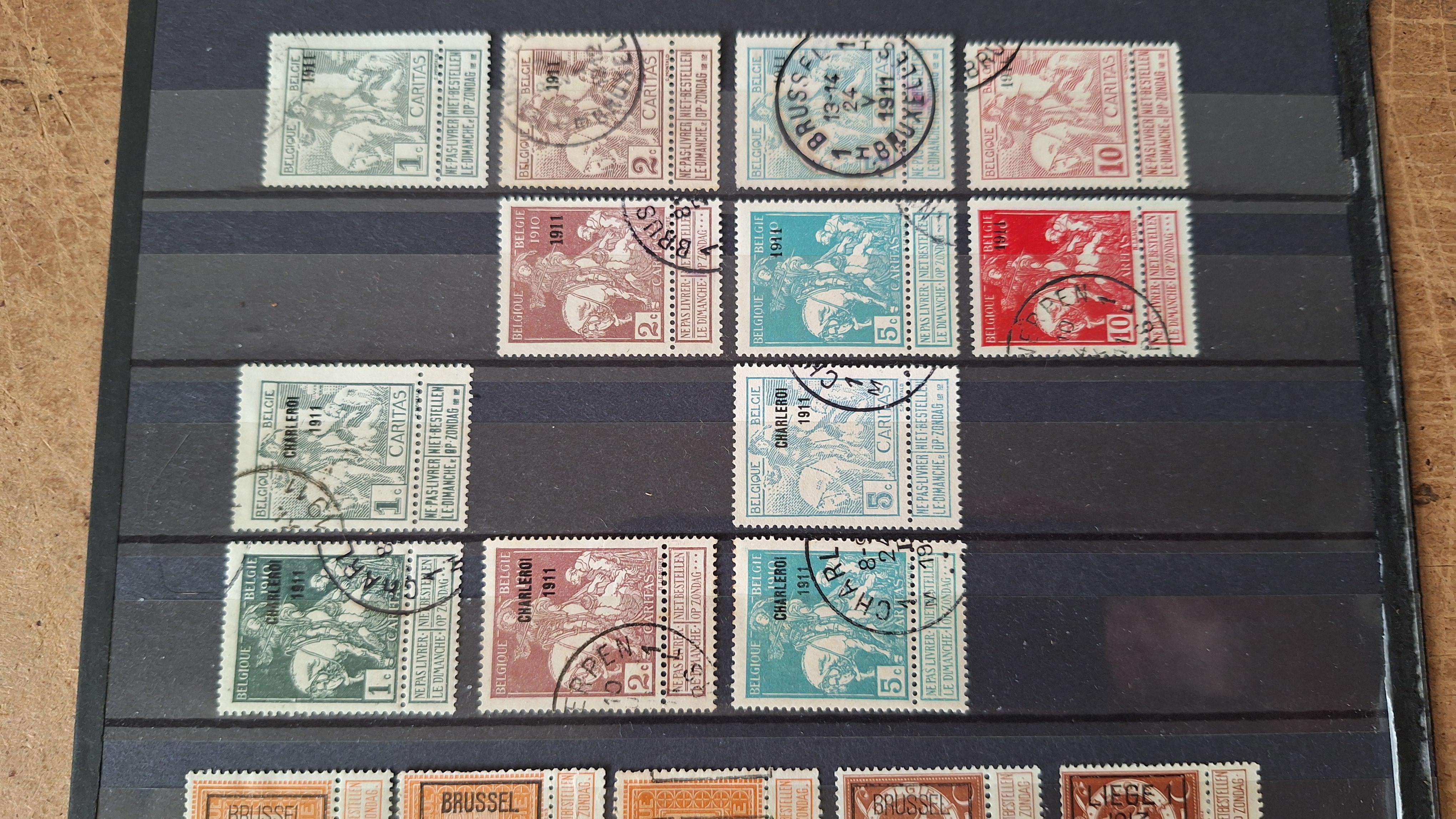 Verzameling klassieke Belgische postzegels – foto 2 – kavel bij Goeiendeal