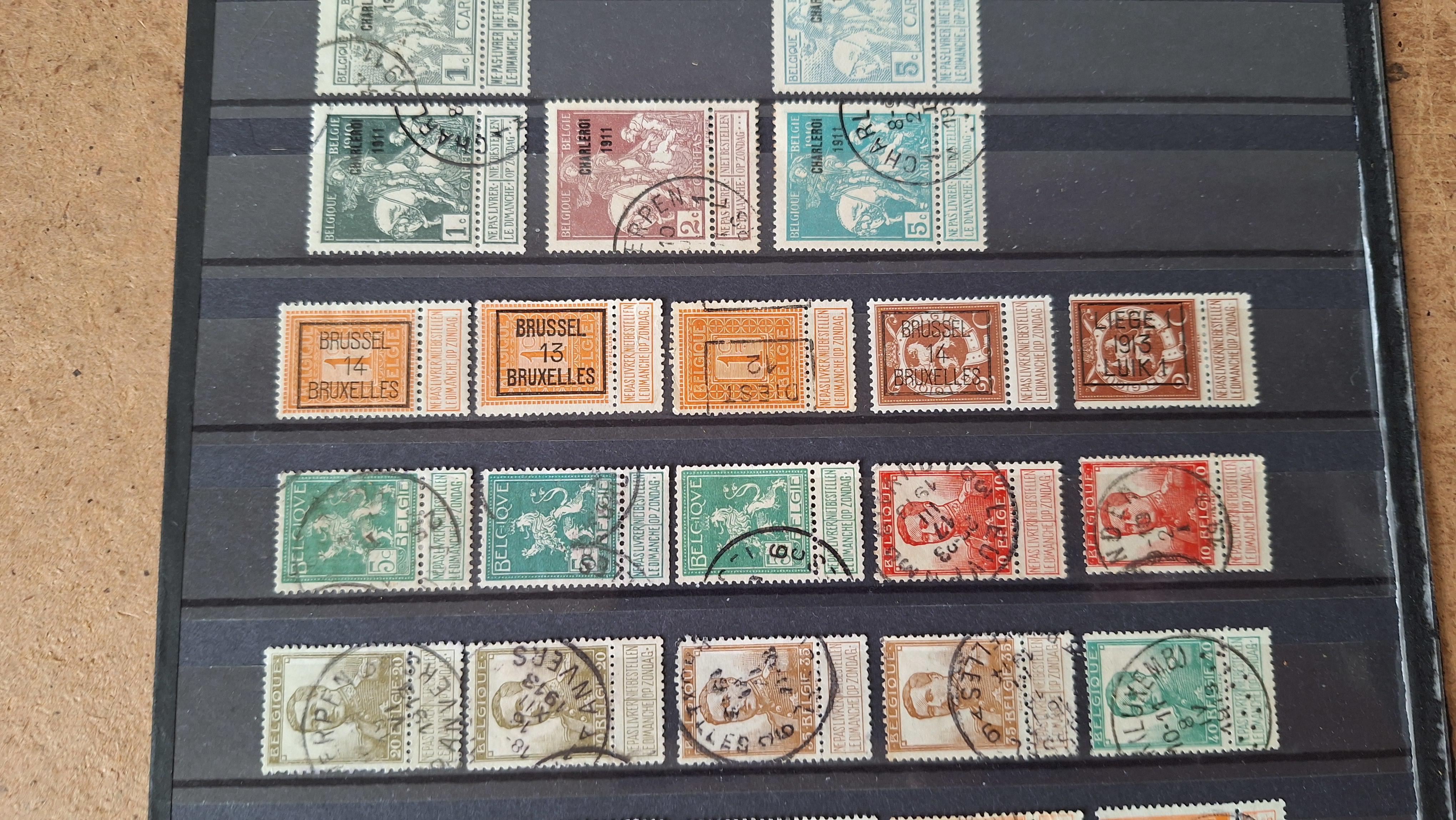 Verzameling klassieke Belgische postzegels – foto 3 – kavel bij Goeiendeal