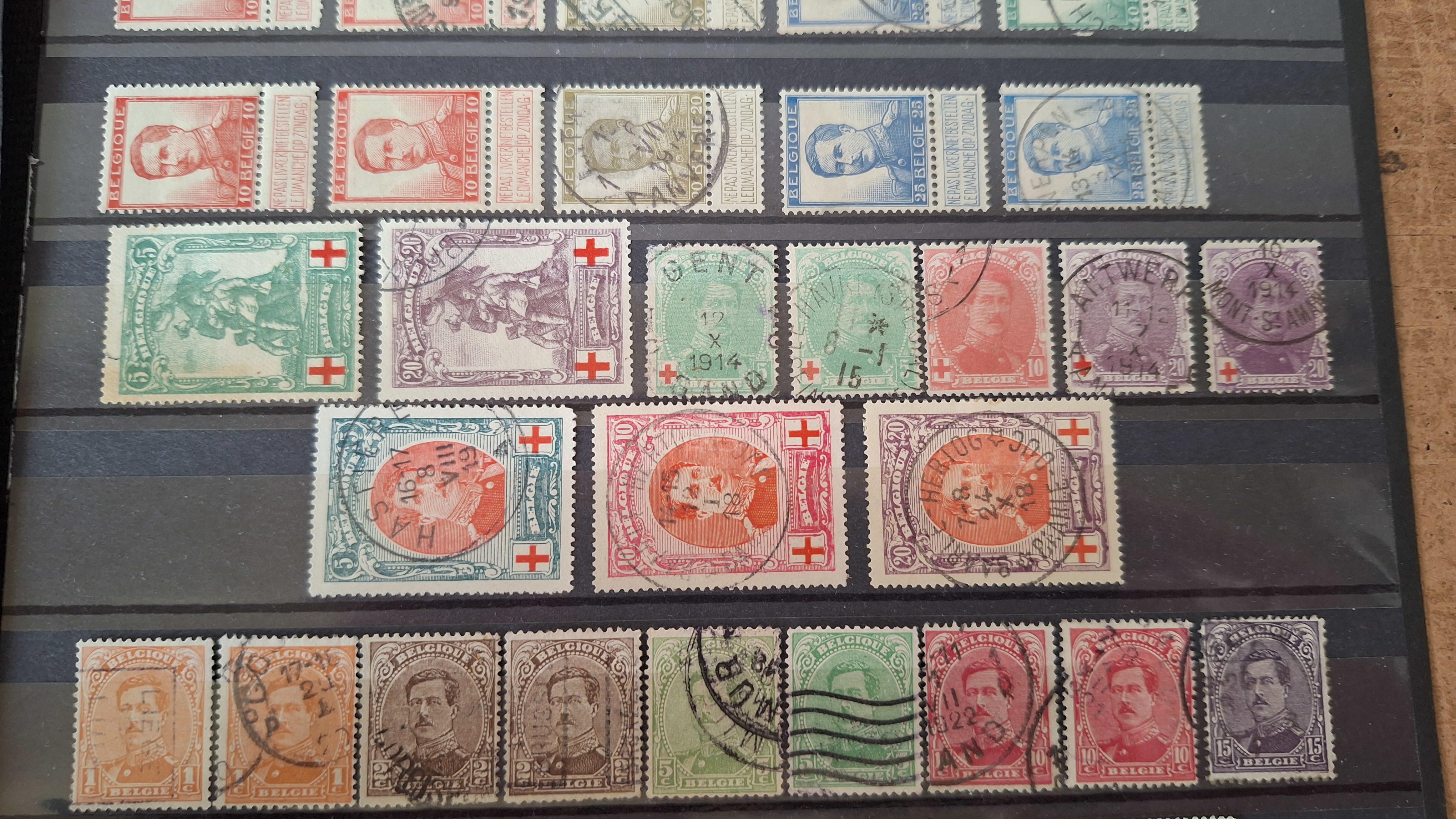 Verzameling klassieke Belgische postzegels – foto 3 – kavel bij Goeiendeal