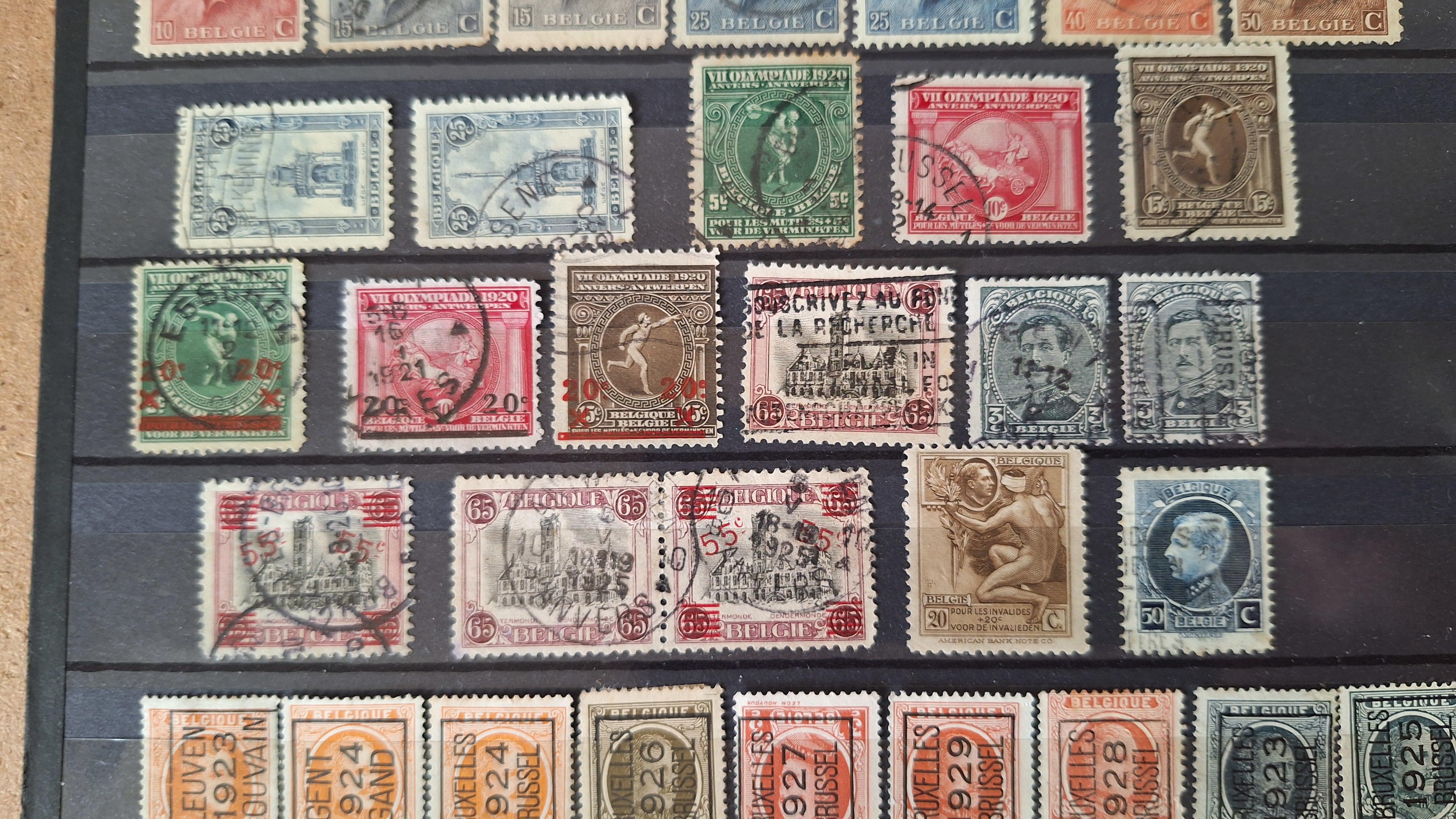 Verzameling klassieke Belgische postzegels waaronder Helmzegels – foto 3 – kavel bij Goeiendeal