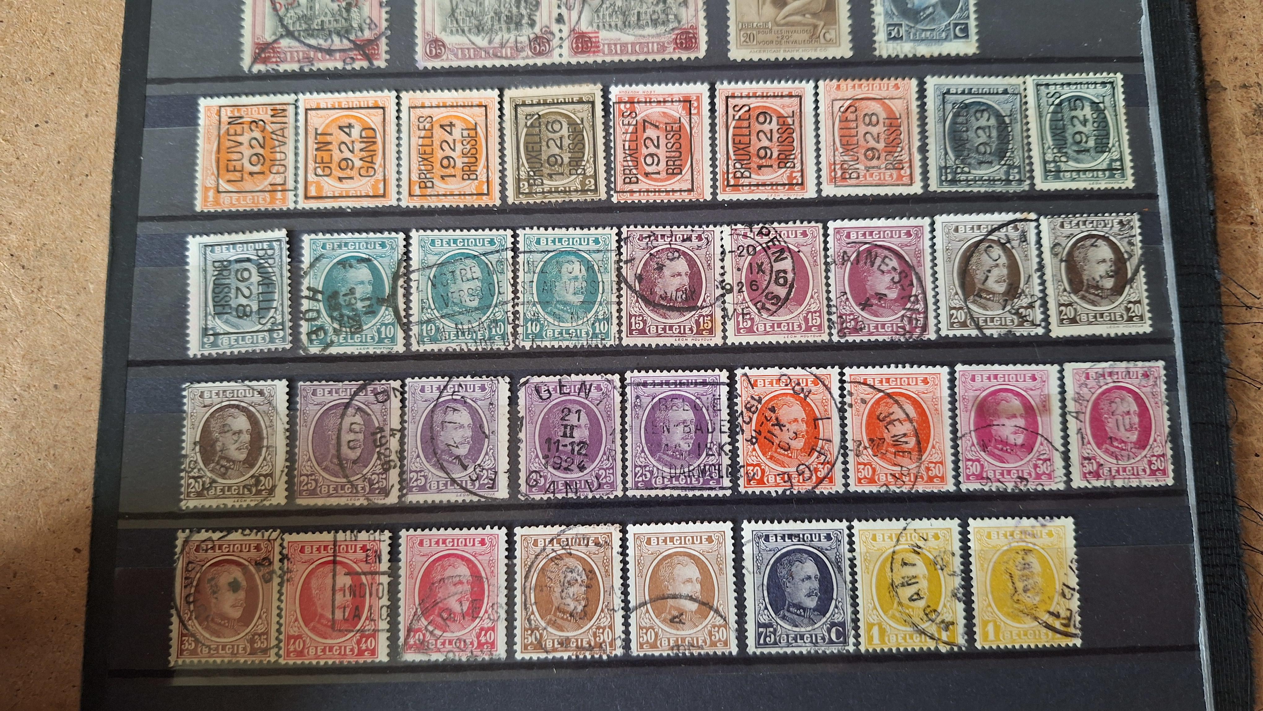 Verzameling klassieke Belgische postzegels waaronder Helmzegels – foto 4 – kavel bij Goeiendeal