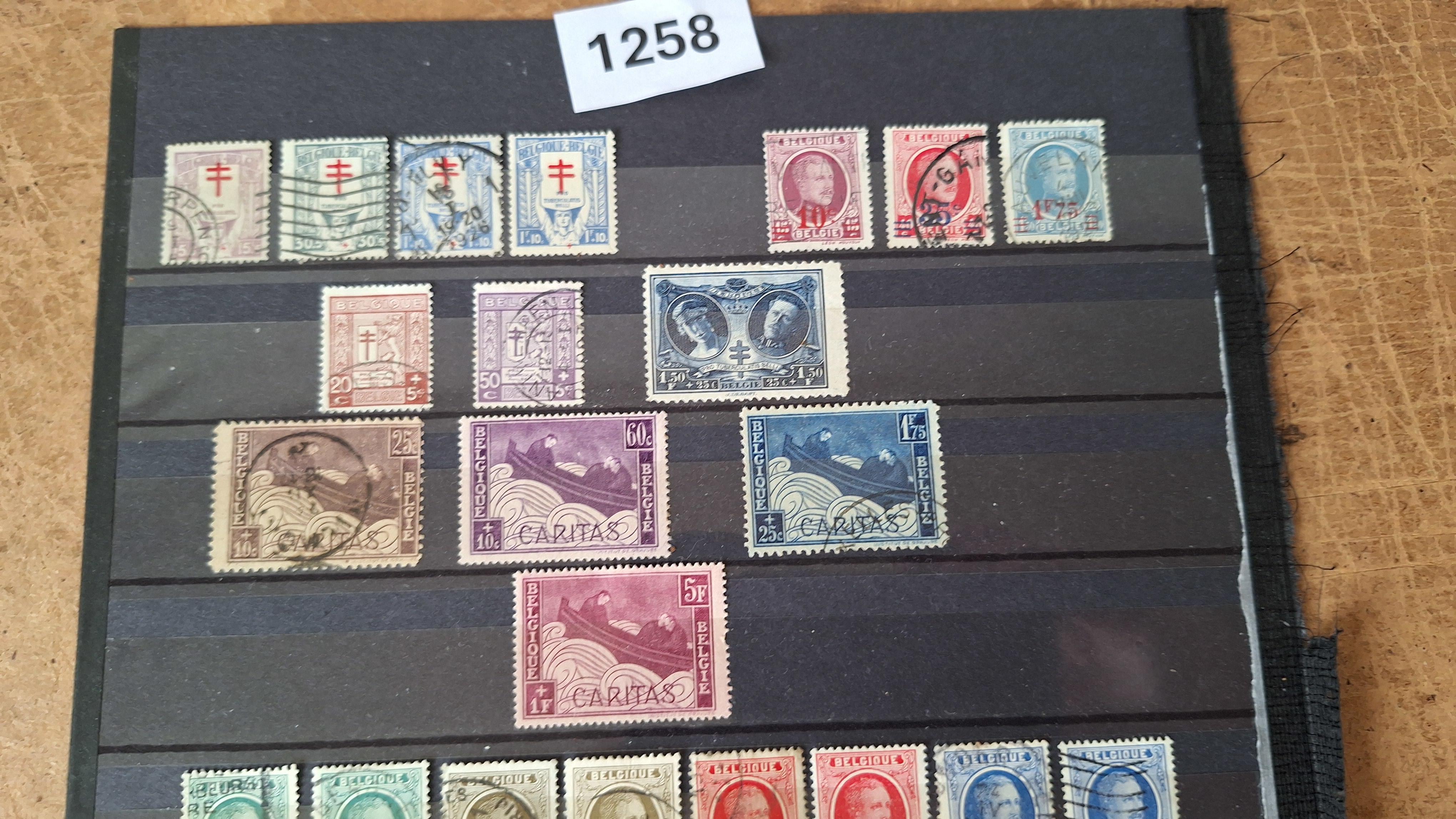 Verzameling klassieke Belgische postzegels waaronder Caritas en Orval – foto 2 – kavel bij Goeiendeal
