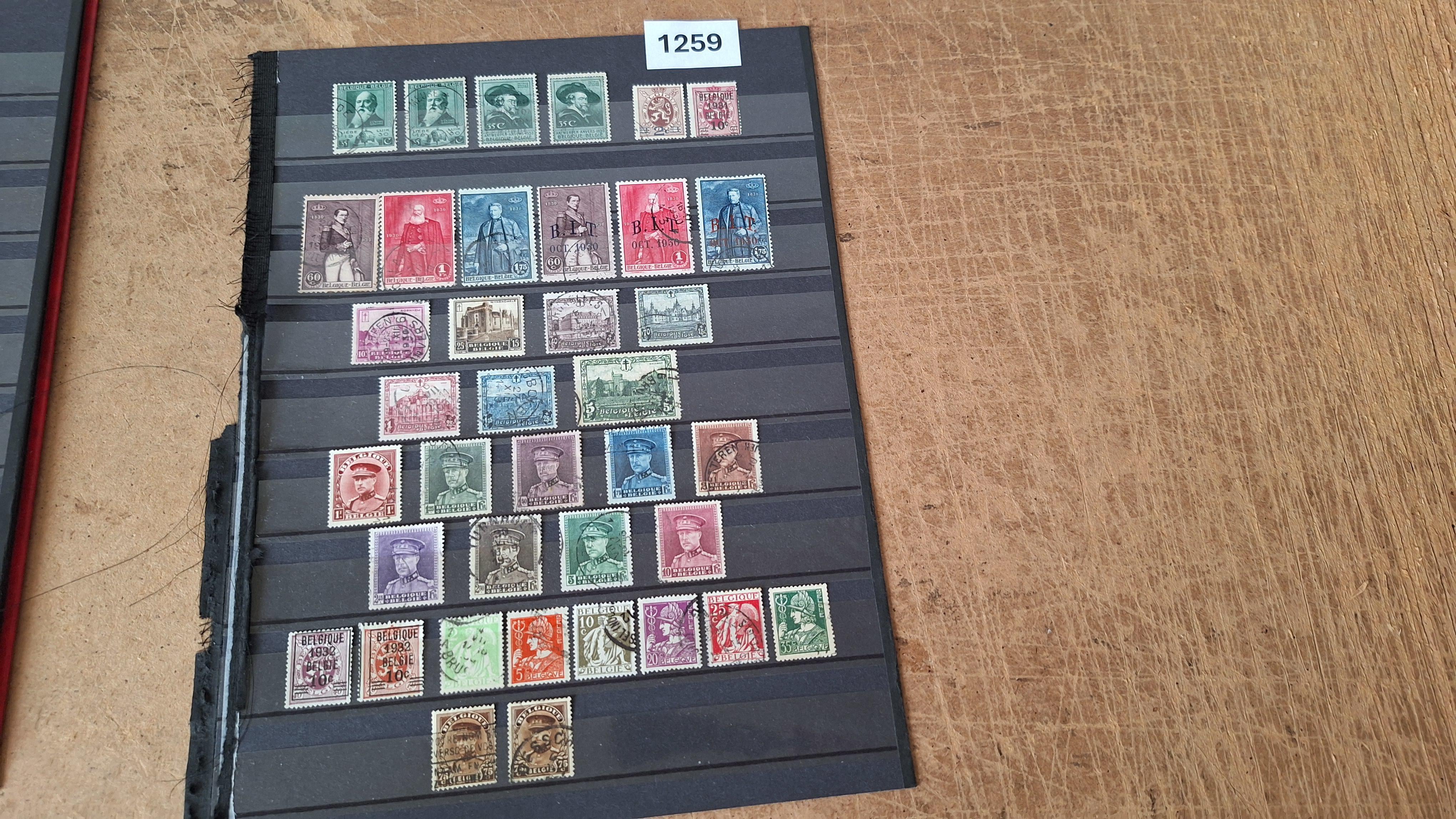 Verzameling klassieke Belgische postzegels – kavel bij Goeiendeal