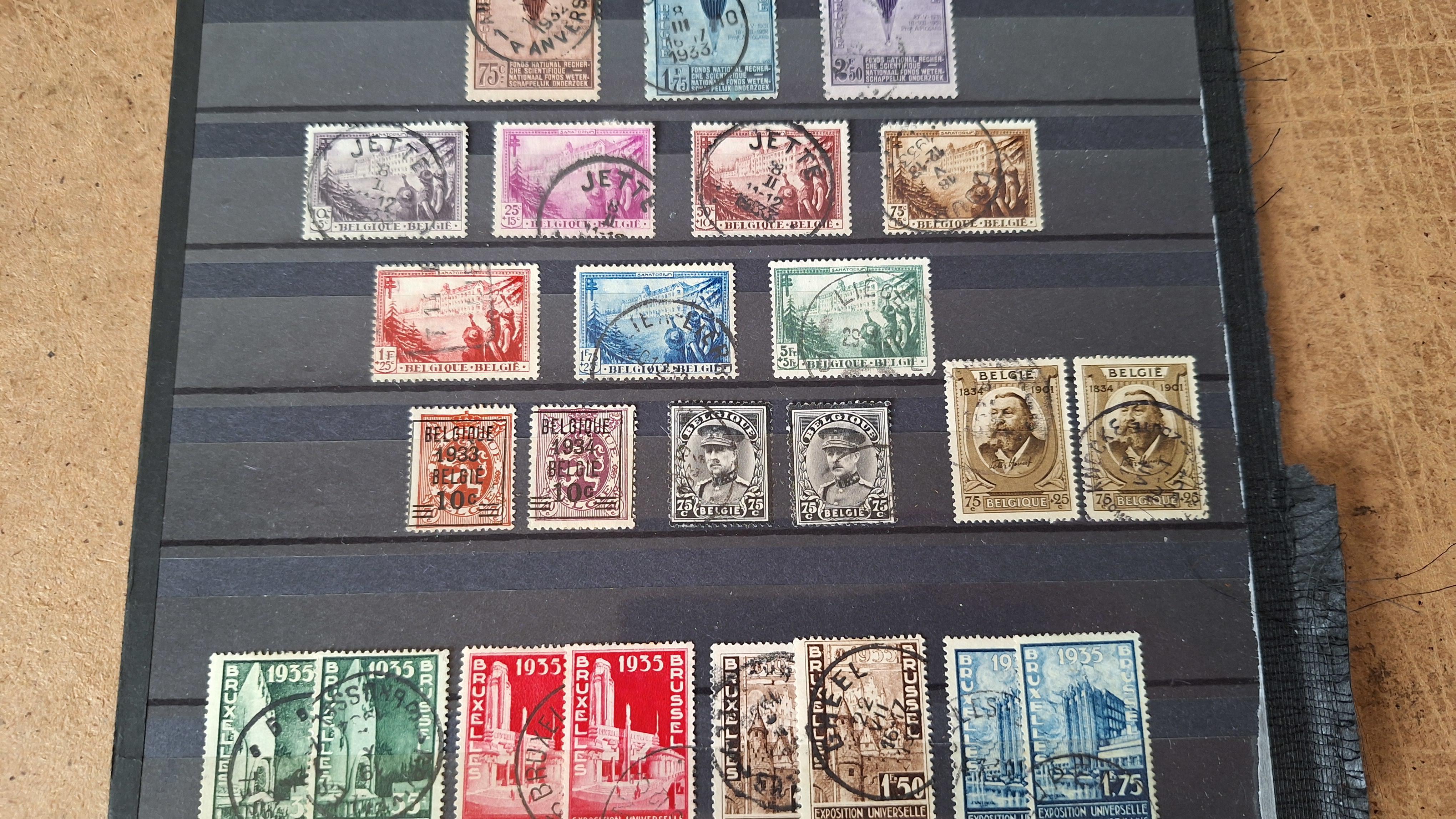 Verzameling klassieke Belgische postzegels – foto 5 – kavel bij Goeiendeal