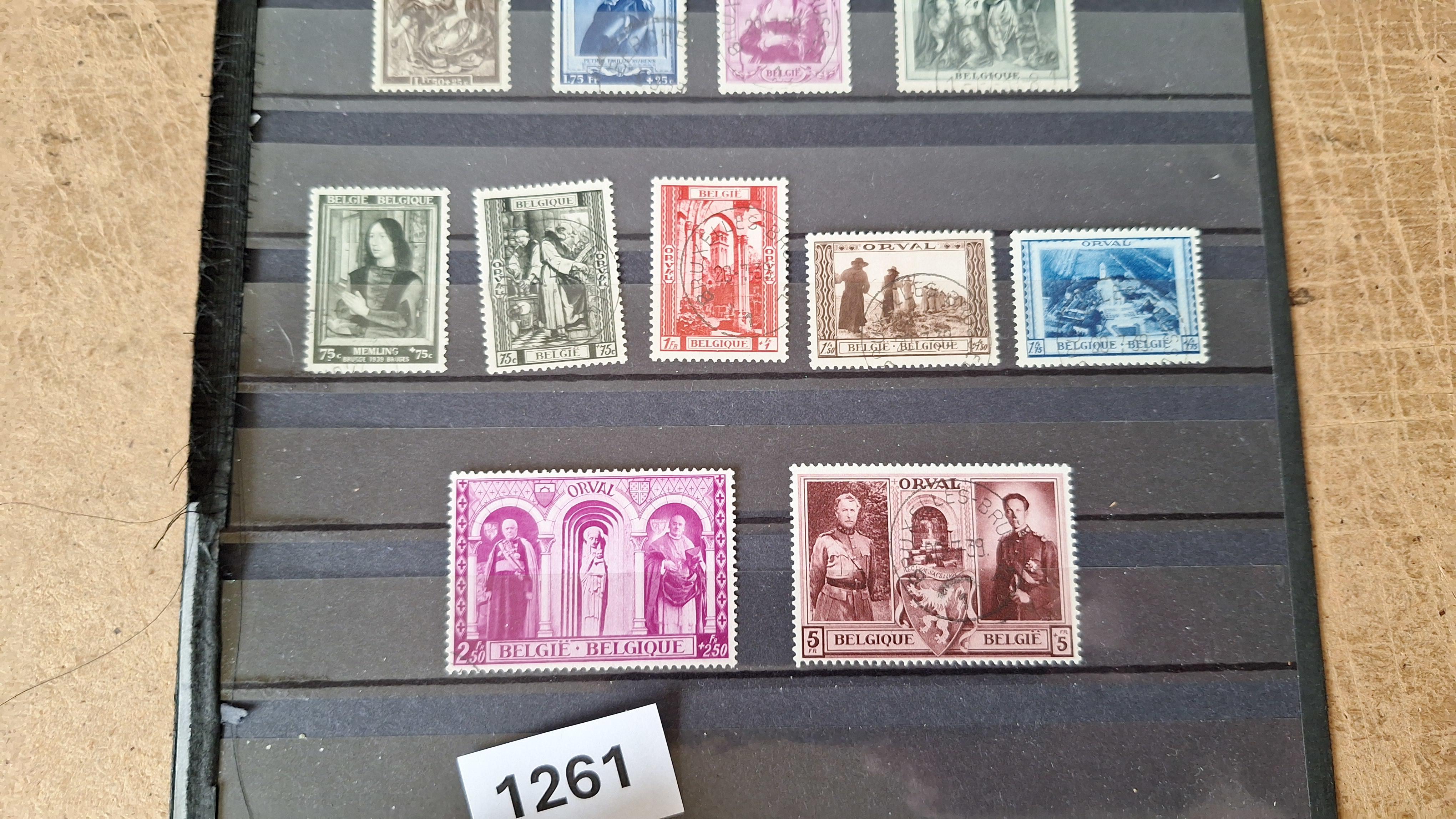 Verzameling klassieke Belgische postzegels waaronder Orval – foto 3 – kavel bij Goeiendeal