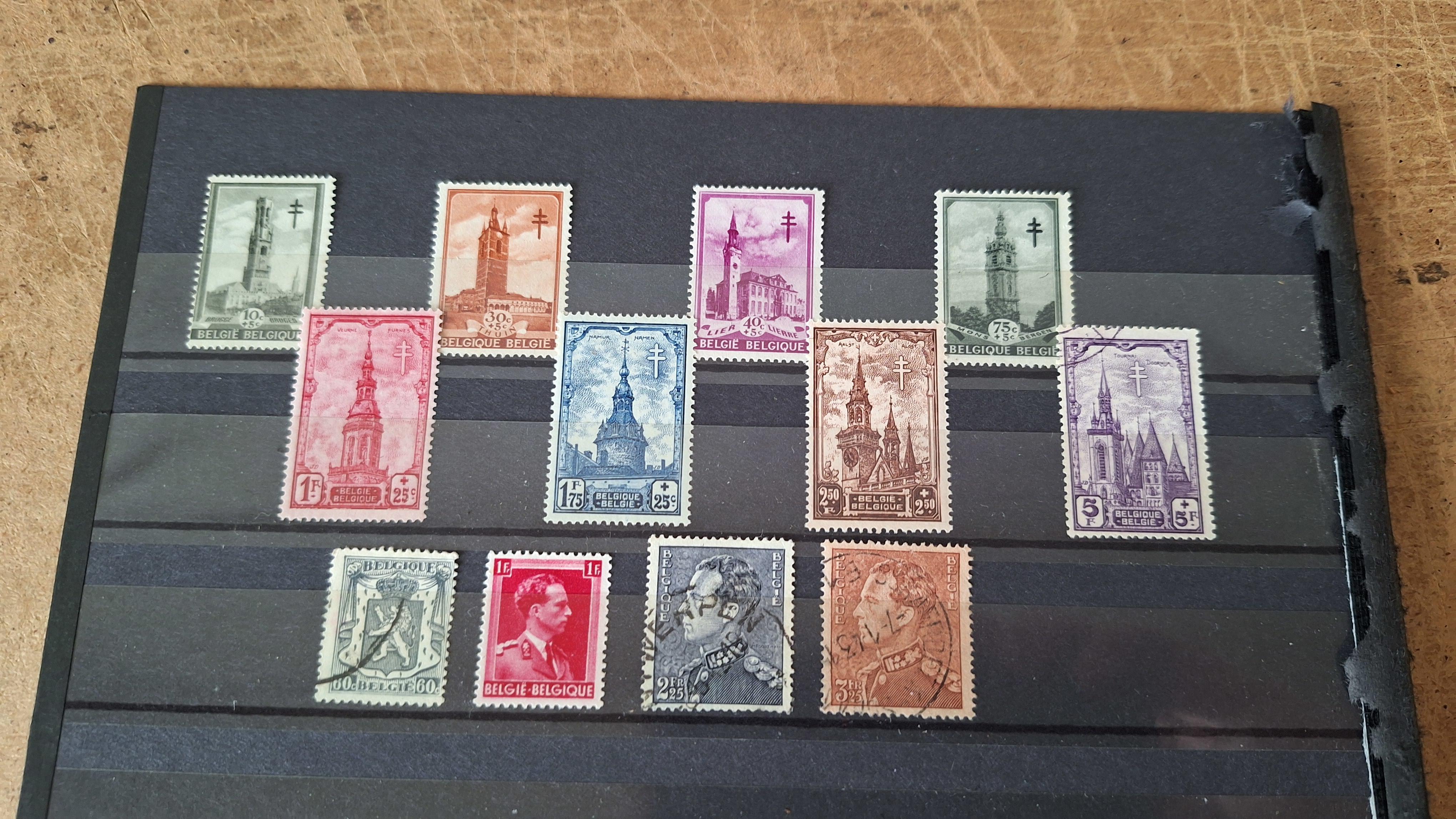 Verzameling klassieke Belgische postzegels waaronder Orval – foto 4 – kavel bij Goeiendeal