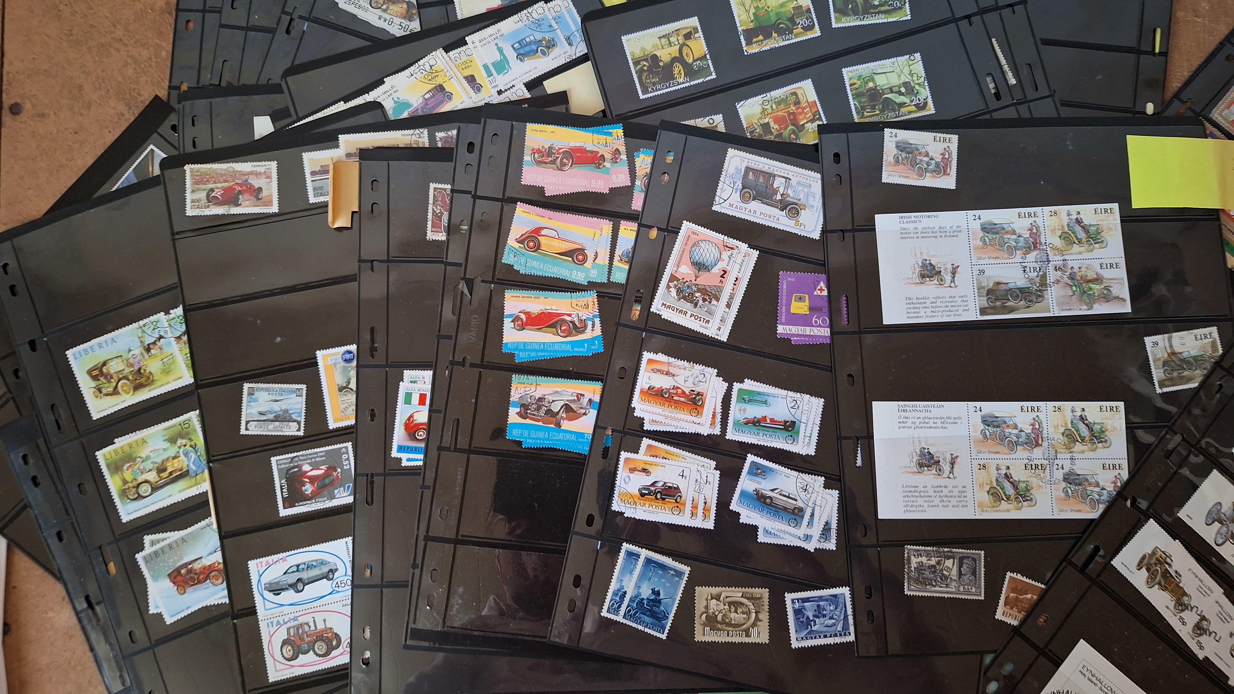 Verzameling postzegels op insteekbladen en losse bladen, diverse landen en thema's – foto 4 – kavel bij Goeiendeal