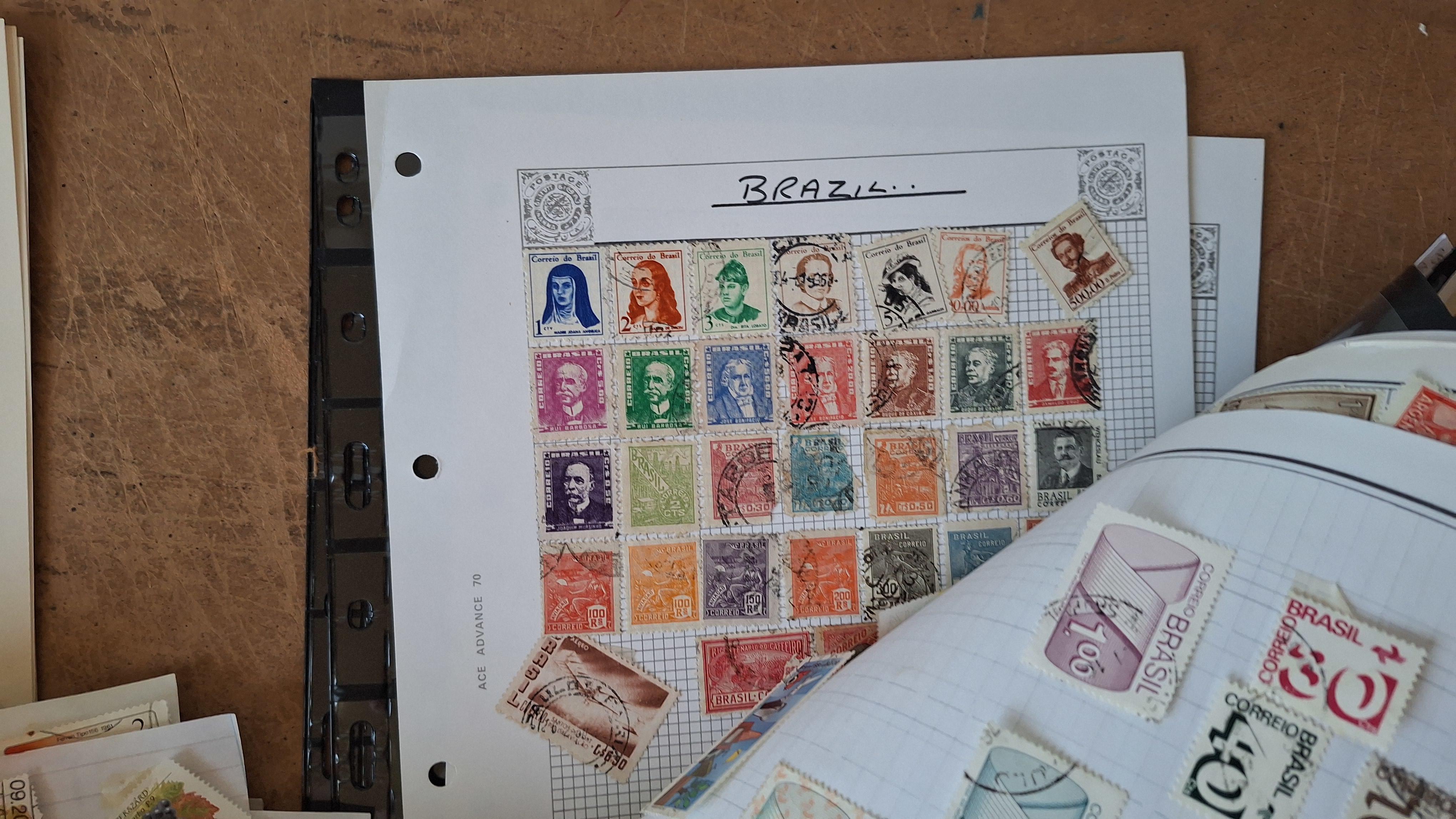 Verzameling postzegels op insteekbladen en losse bladen, diverse landen en thema's – foto 7 – kavel bij Goeiendeal