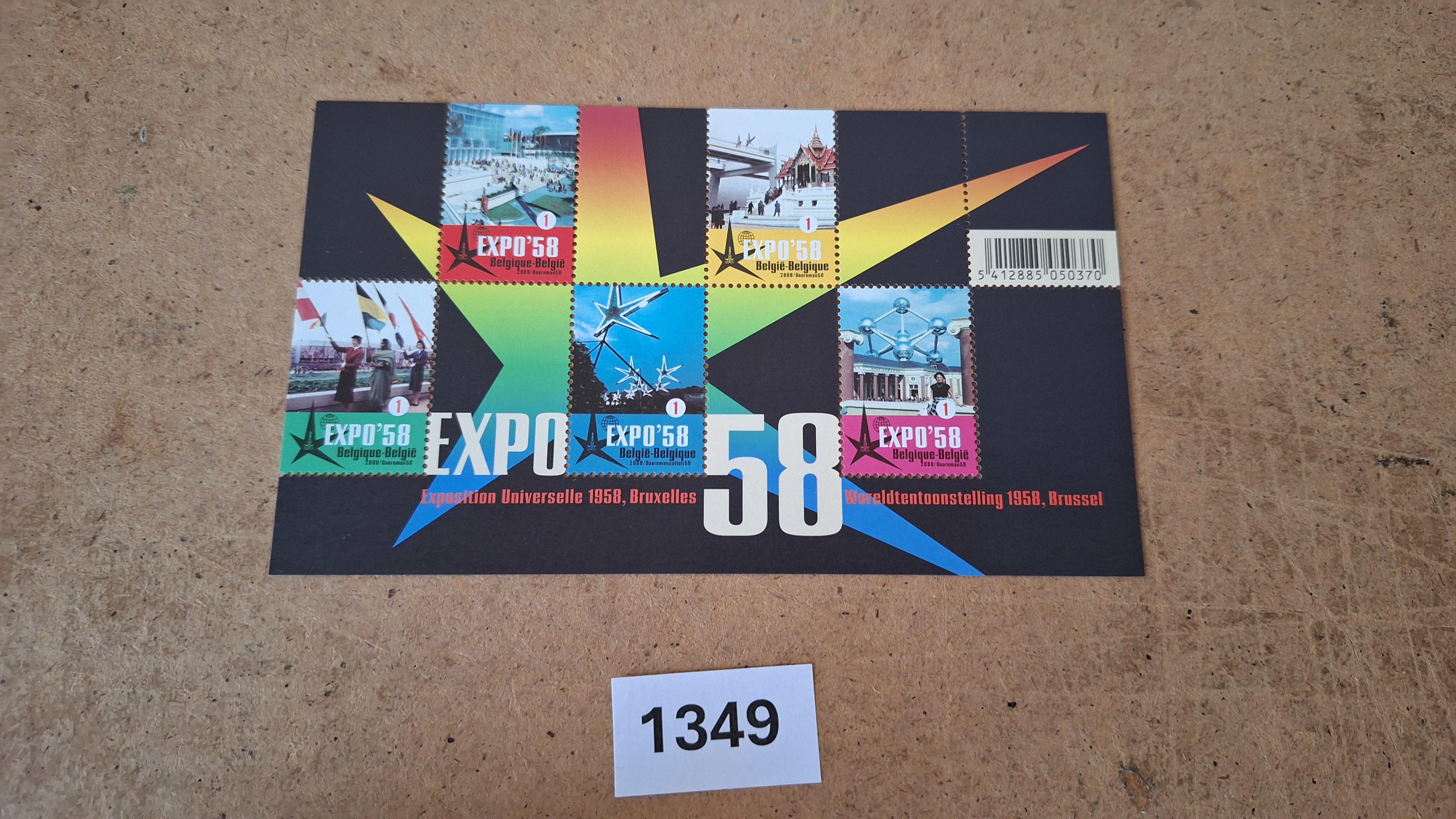 Postzegelvel Expo 58 Wereldtentoonstelling Brussel – kavel bij Goeiendeal