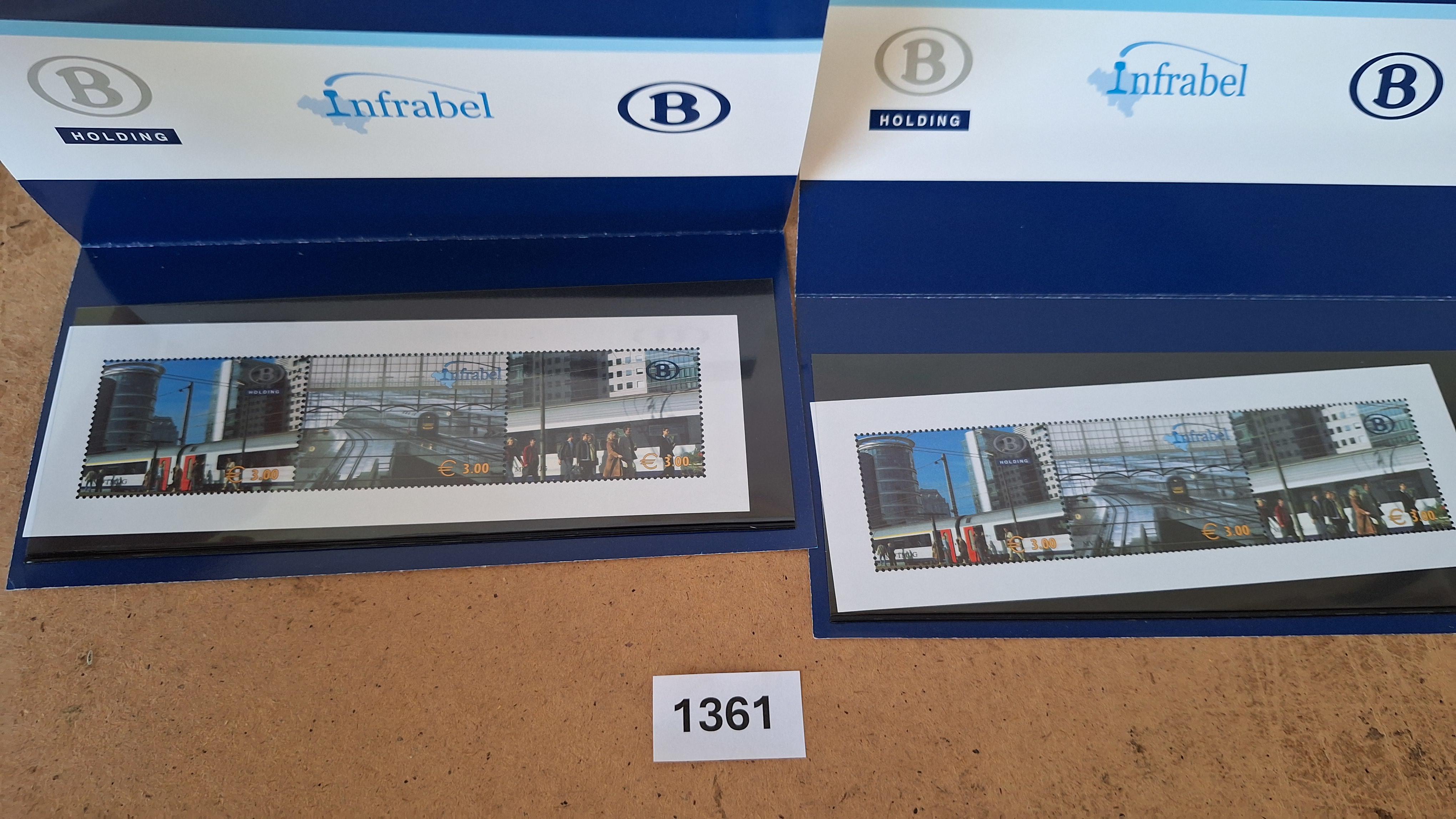 Postzegelblok en herdenkingsmap NMBS / Infrabel – foto 2 – kavel bij Goeiendeal