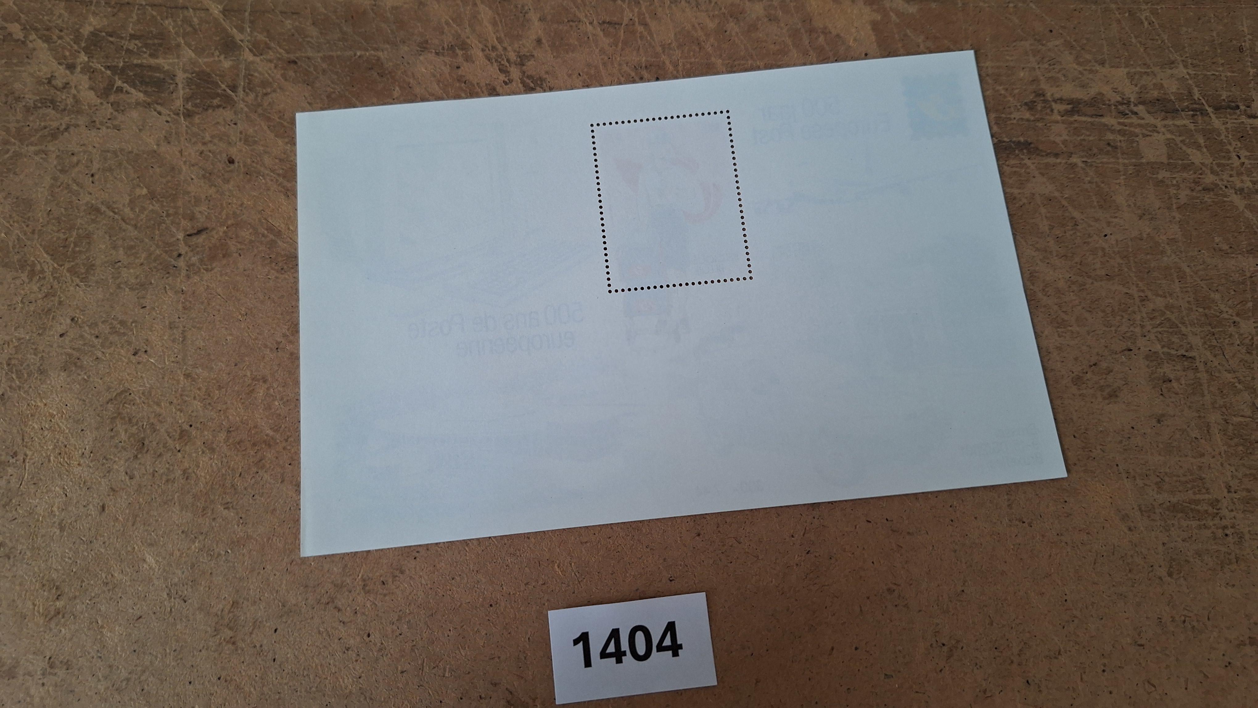 Postzeglblok 500 jaar Europese Post Brussel – foto 2 – kavel bij Goeiendeal