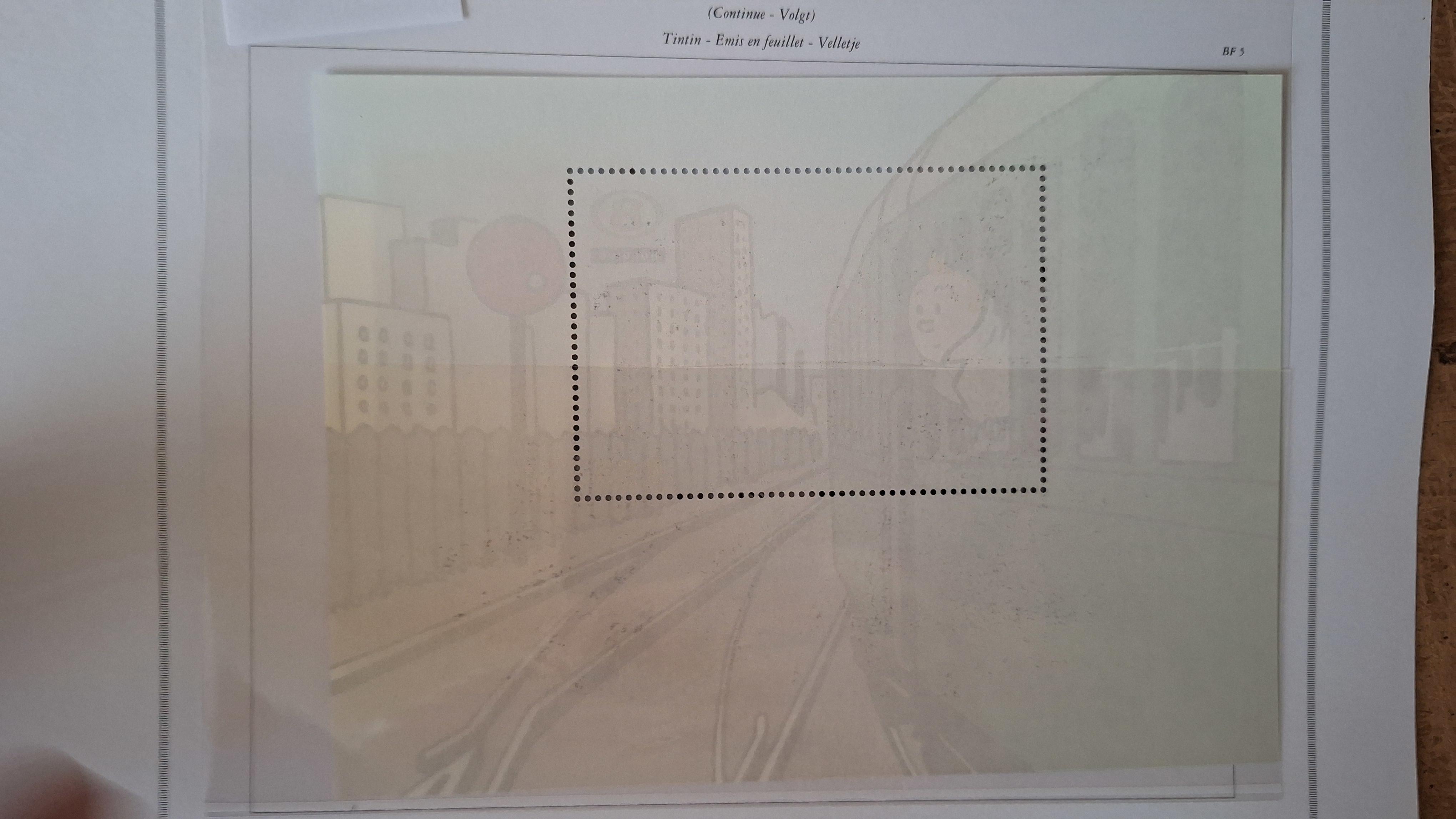 Postzegelblok Kuifje in de tram NMBS – foto 2 – kavel bij Goeiendeal
