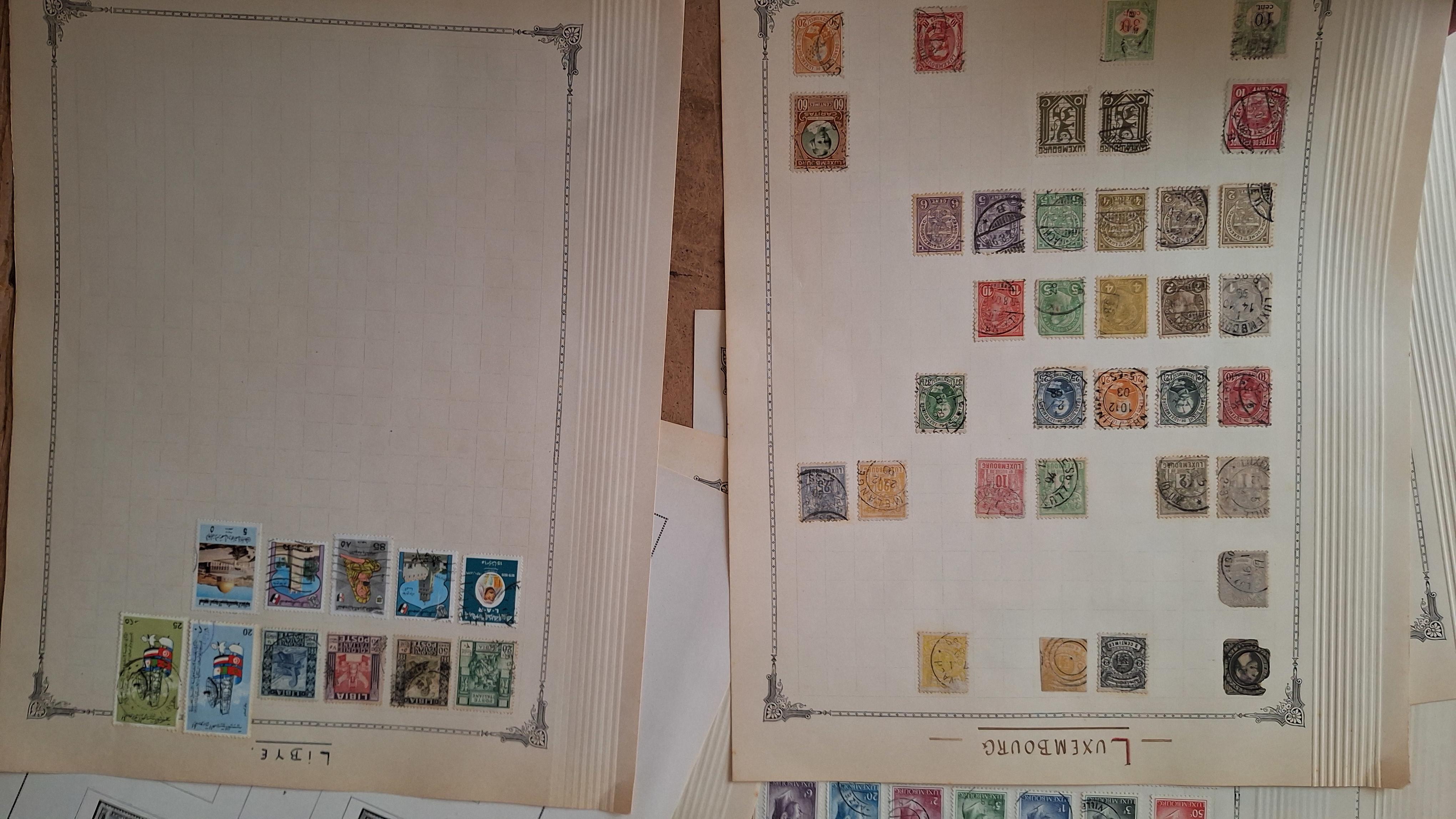 Postzegels op bladen verschillende landen – foto 2 – kavel bij Goeiendeal