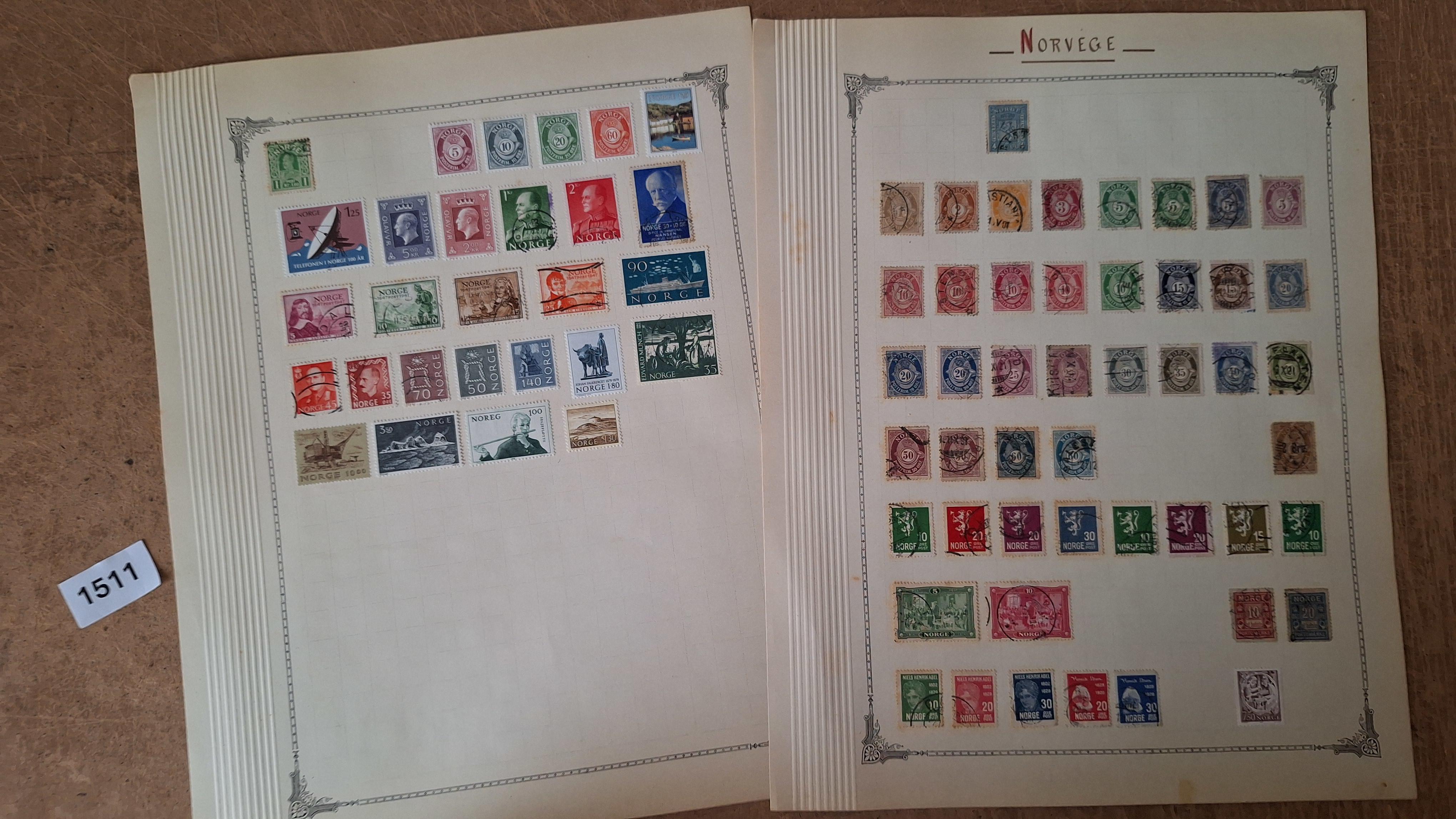 Postzegels op bladen verschillende landen – foto 5 – kavel bij Goeiendeal