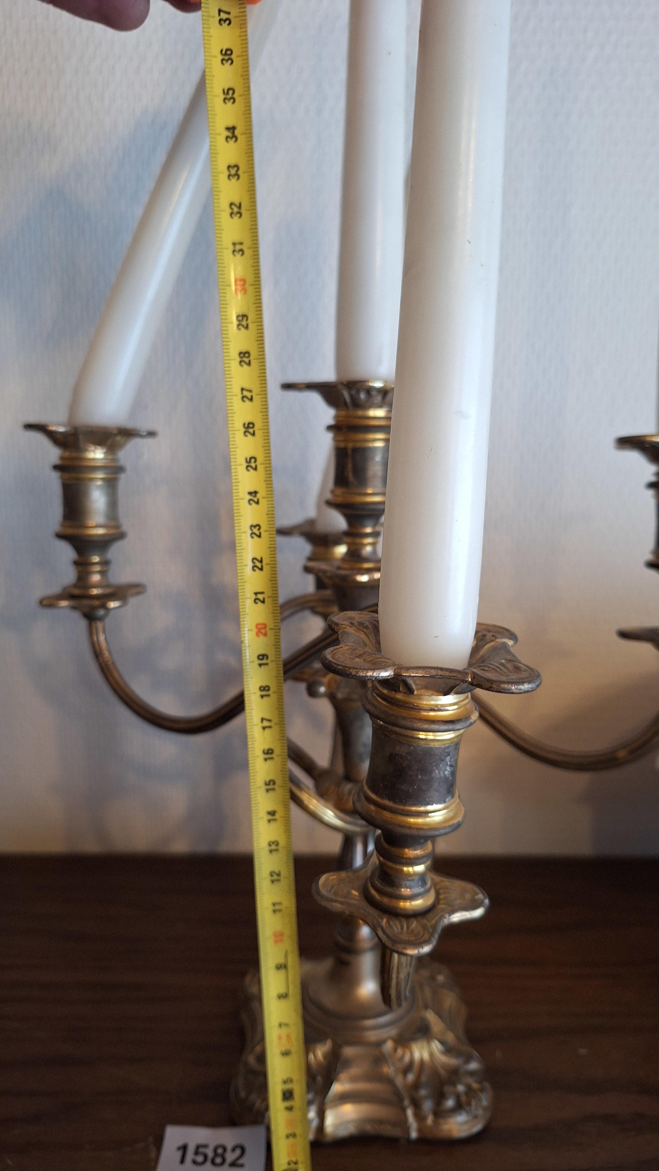 Klassieke meerarmige kandelaar geschikt voor vier dinerkaarsen Verzilverd – foto 3 – kavel bij Goeiendeal, Houthalen-Helchteren