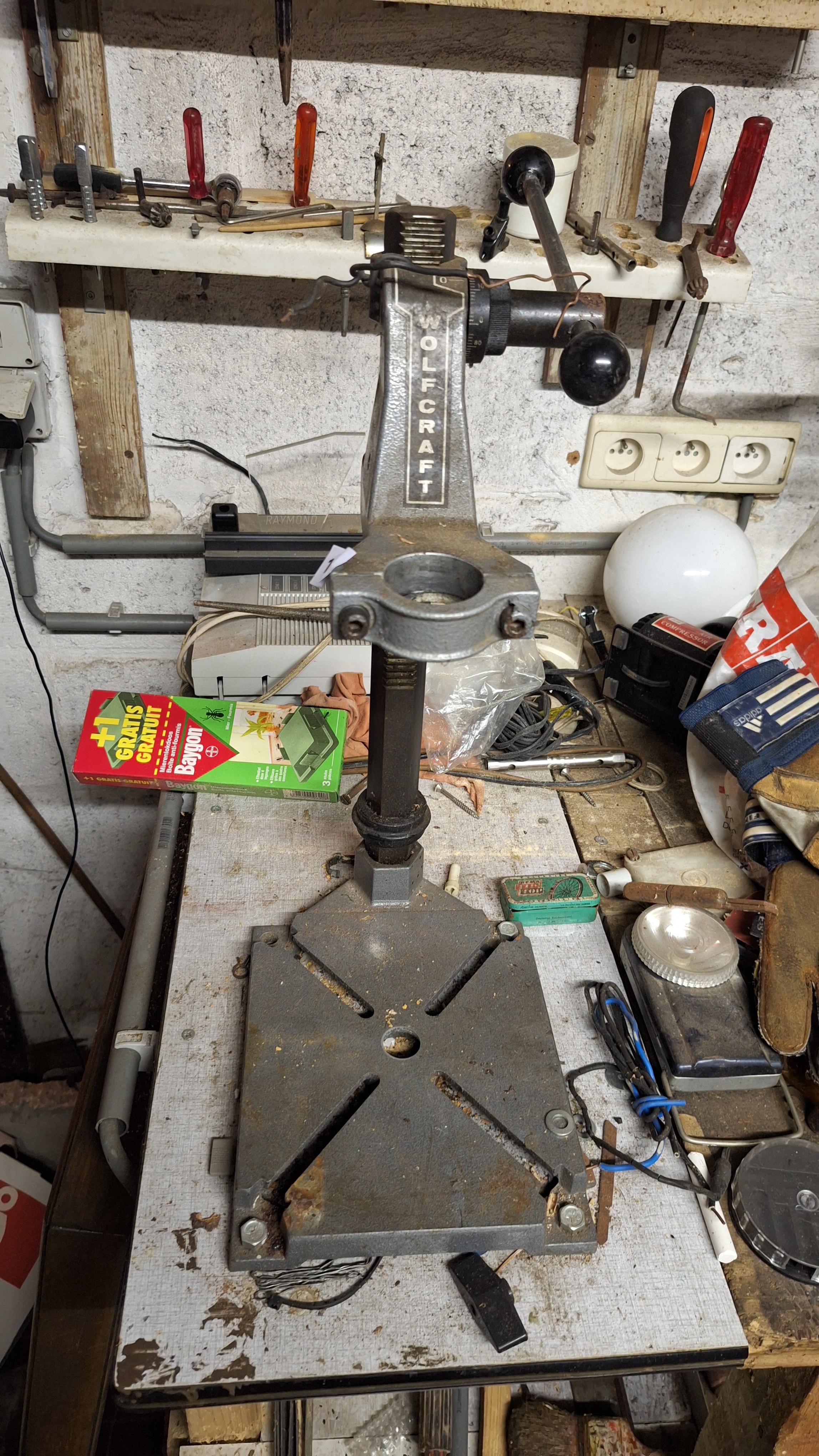 Wolfcraft boorstandaard / kolomboorstatief voor handboormachines – kavel bij Goeiendeal, Houthalen-Helchteren