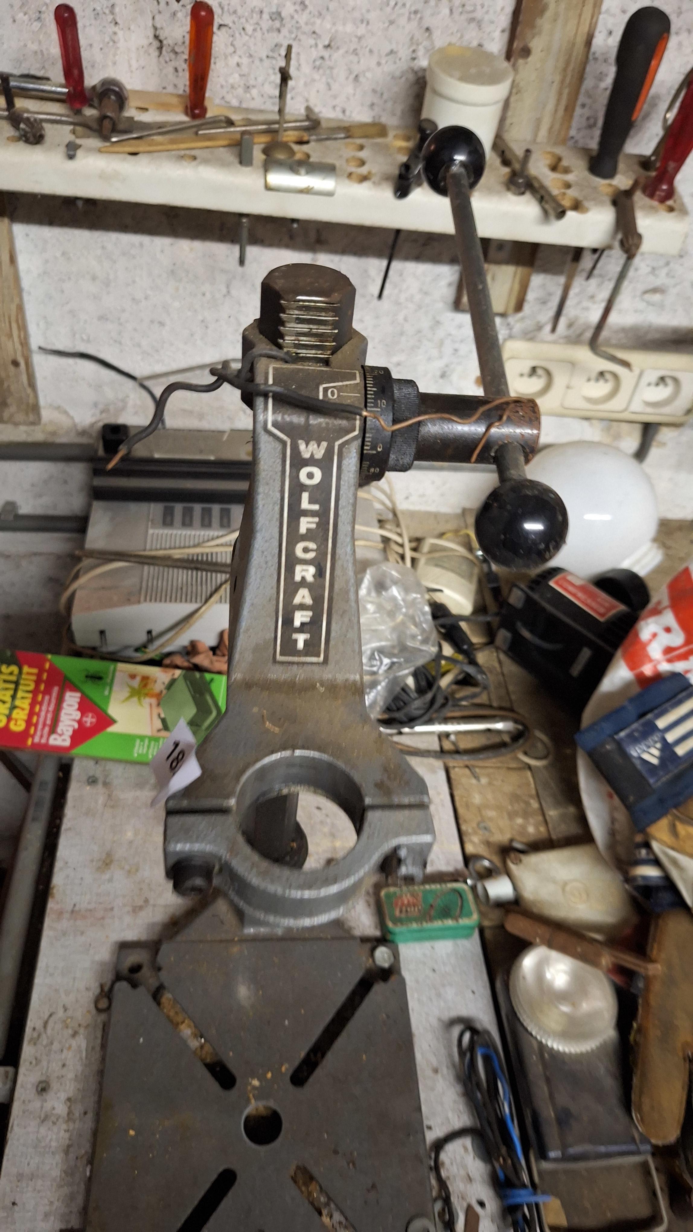 Wolfcraft boorstandaard / kolomboorstatief voor handboormachines – foto 2 – kavel bij Goeiendeal, Houthalen-Helchteren