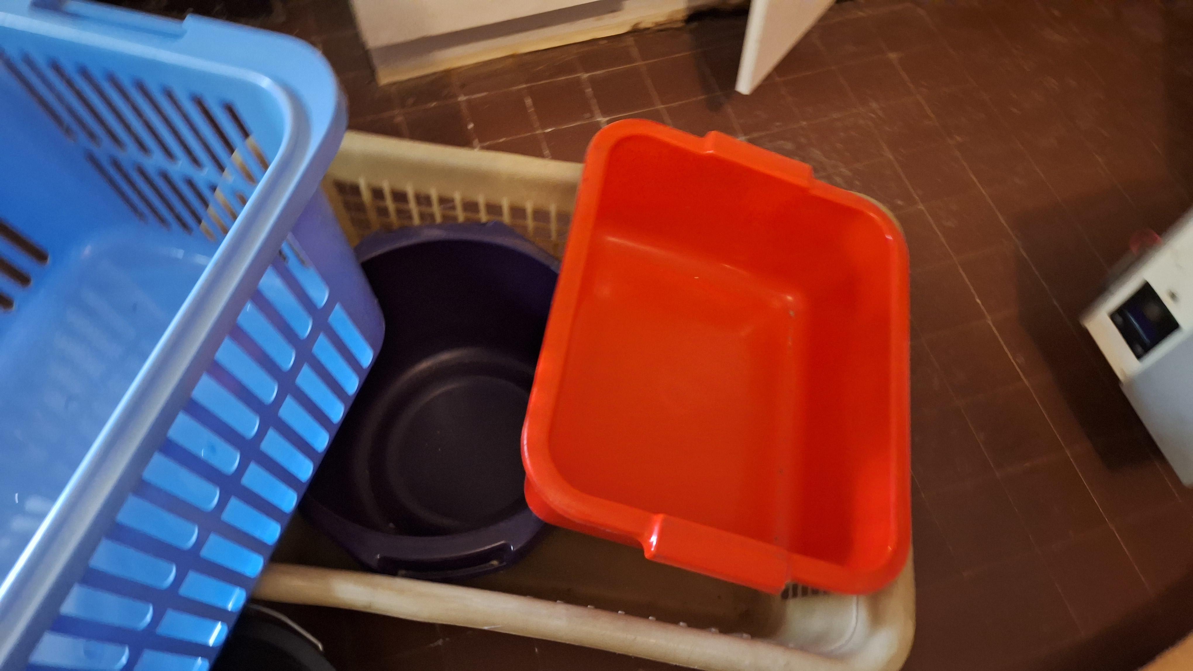 Partij diverse kunststof wasmanden, emmers en een teil in verschillende kleuren – foto 2 – kavel bij Goeiendeal, Houthalen-Helchteren