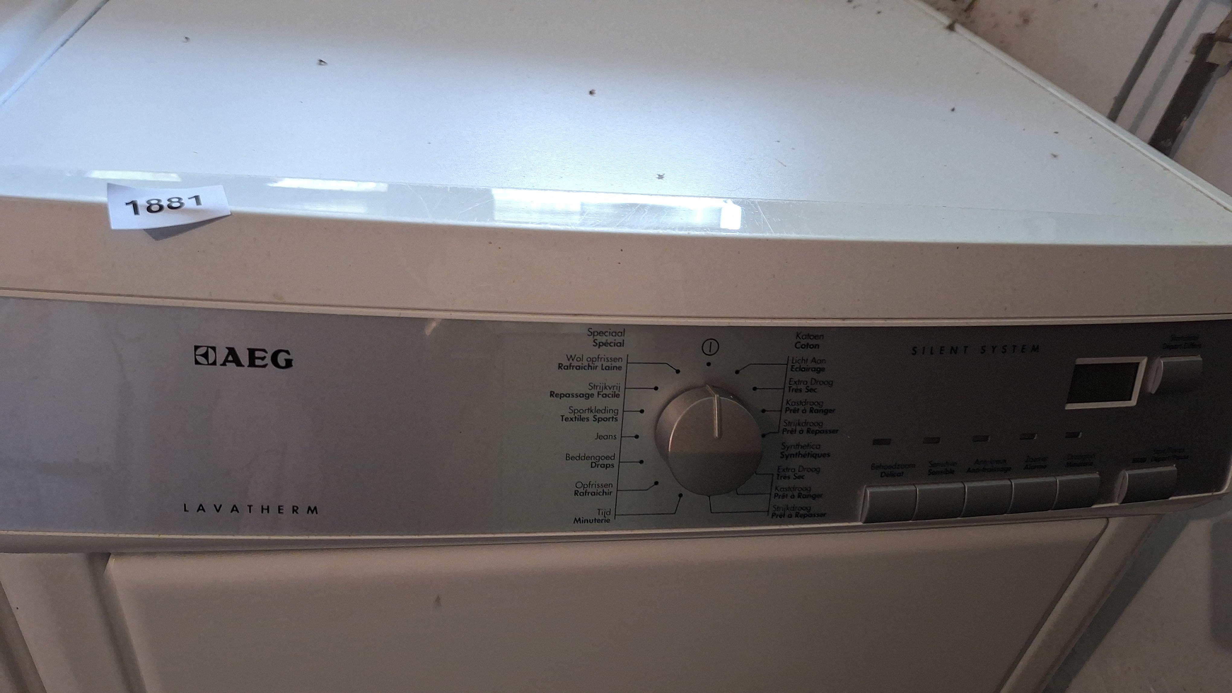 AEG Lavatherm aftrekdroger / droogkast type T75170AV getest en werkend – foto 4 – kavel bij Goeiendeal, Houthalen-Helchteren