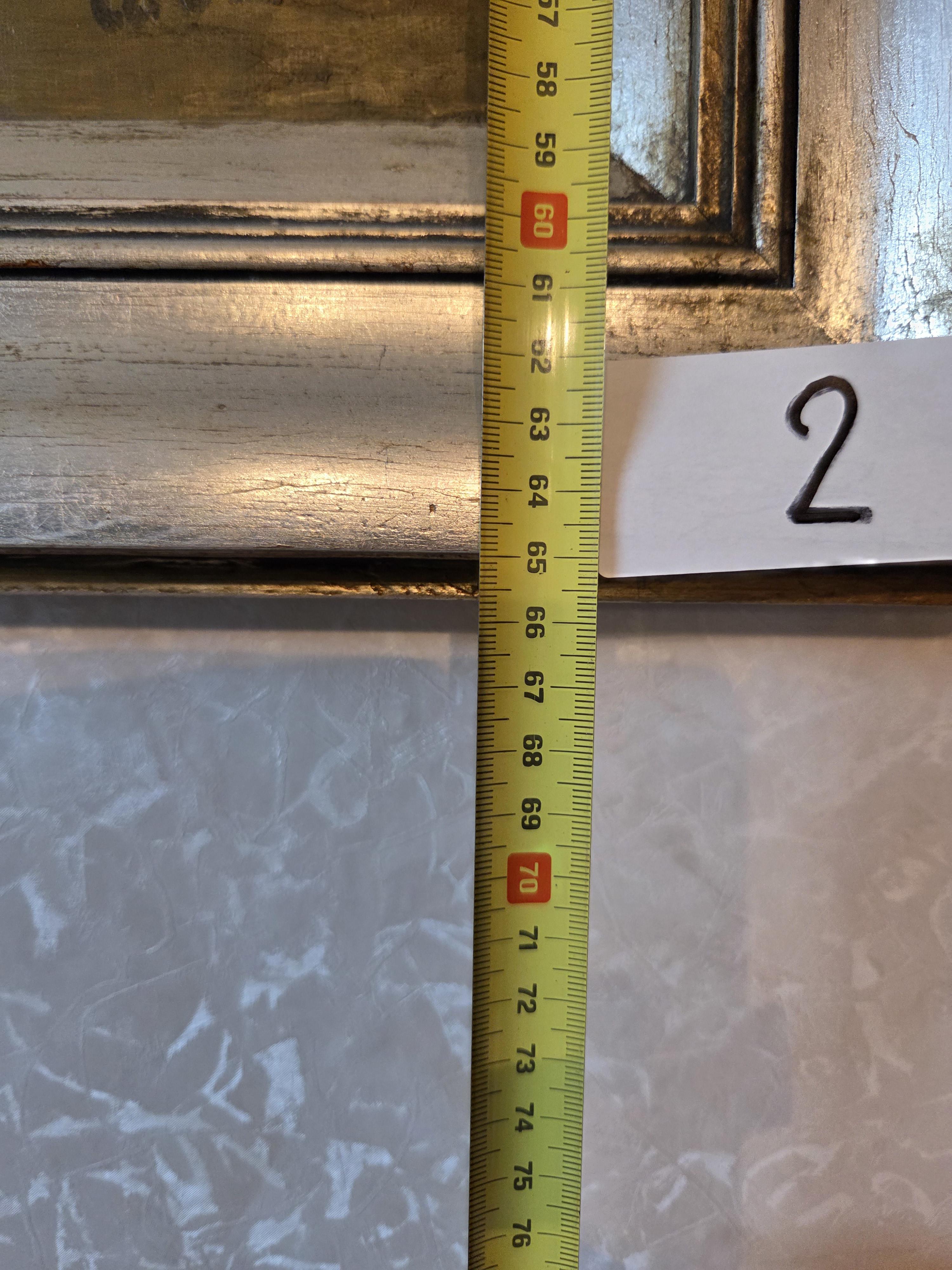Schilderij, stilleven met fruitmand, kan en theepot in zilverkleurige kader, gesigneerd A. Smet lot 2 – foto 3 – kavel bij Goeiendeal, Jette