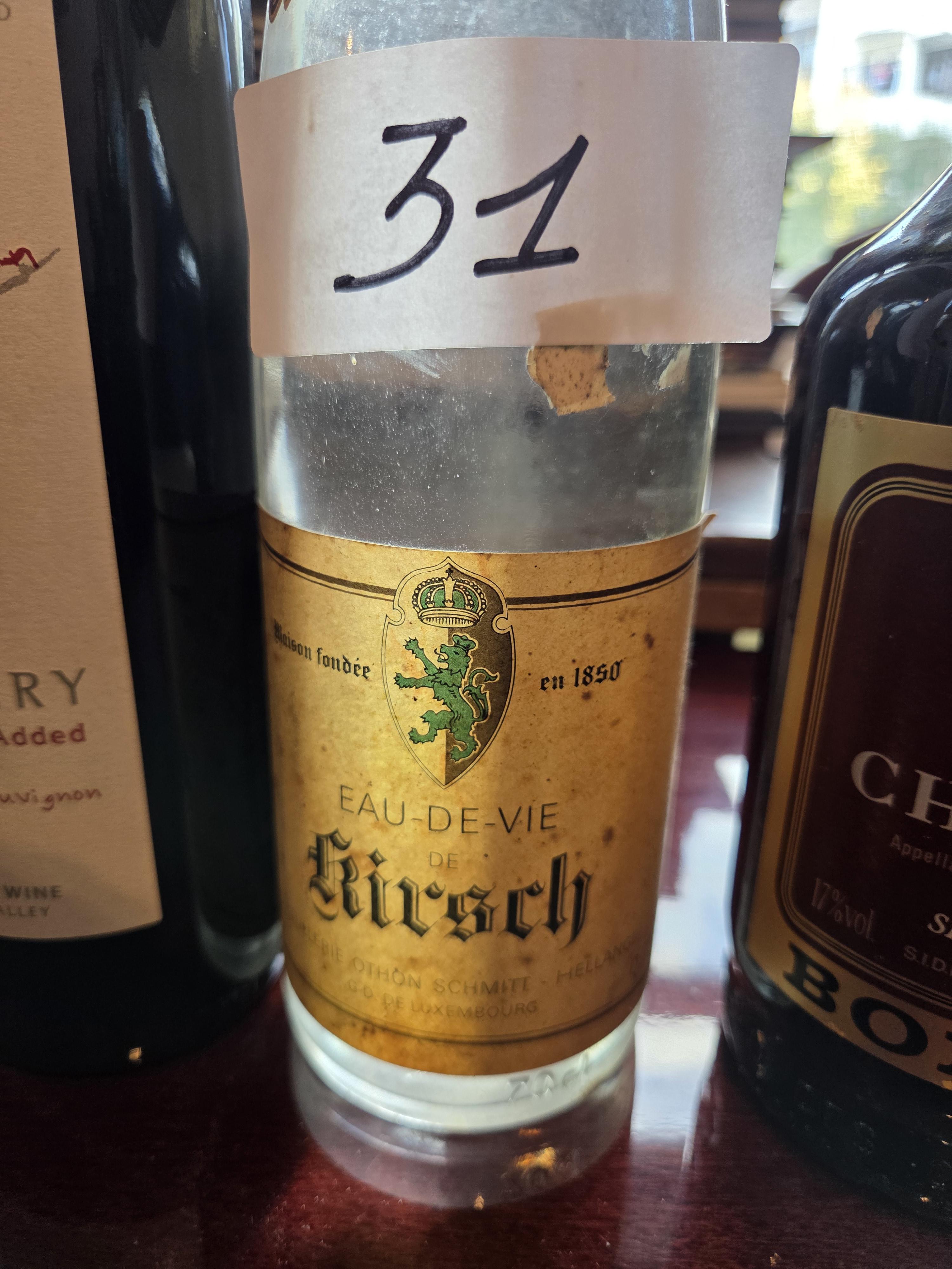 Lot van 5 diverse flessen drank waaronder Teillery biologische rode wijn, Eau-de-Vie de Kirsch en Pineau des Charentes lot 31 – foto 4 – kavel bij Goeiendeal, Jette