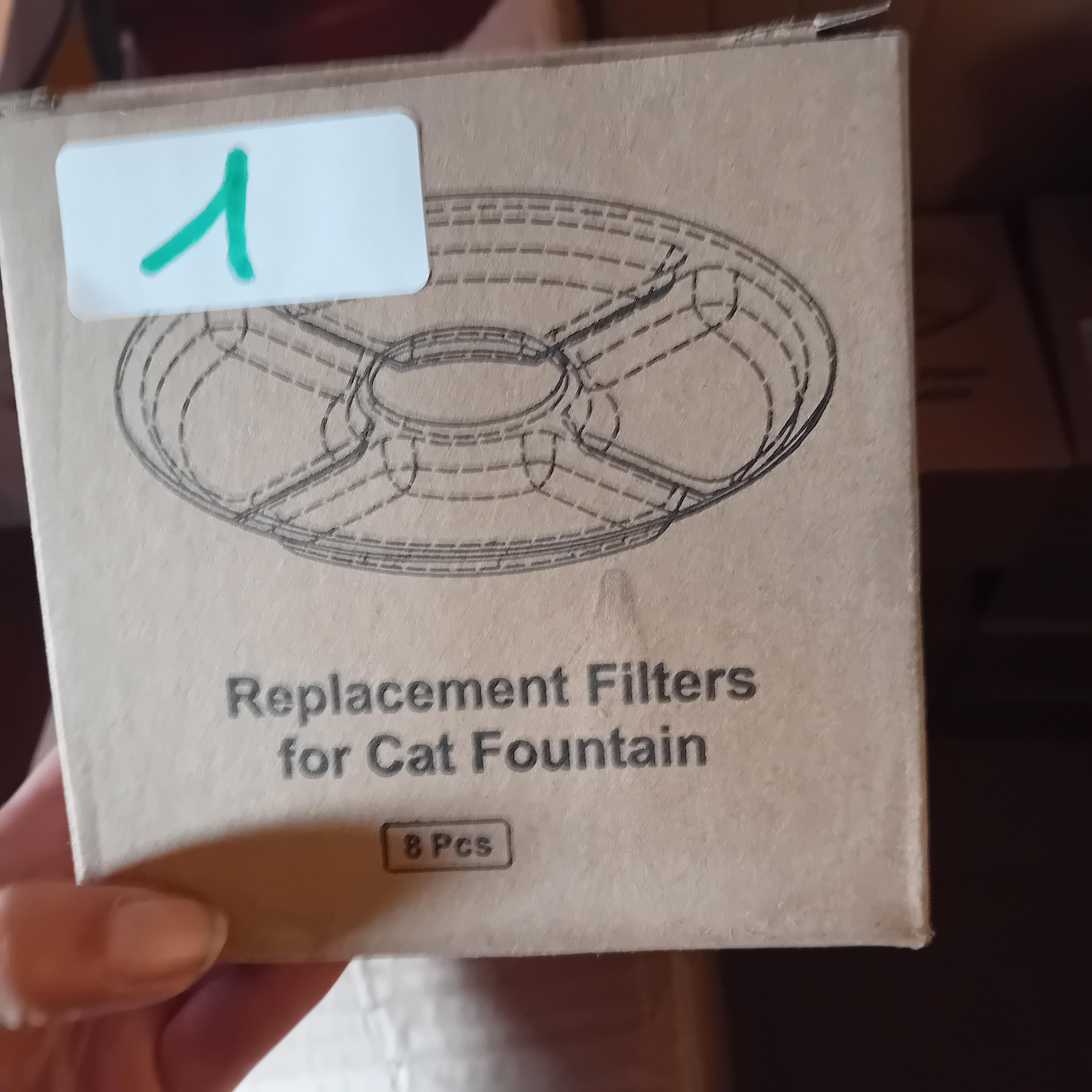 Set van 12 verpakkingen met elk 8 vervangingsfilters voor een kattenfontein lot 1 – foto 2 – kavel bij Goeiendeal, Lommel