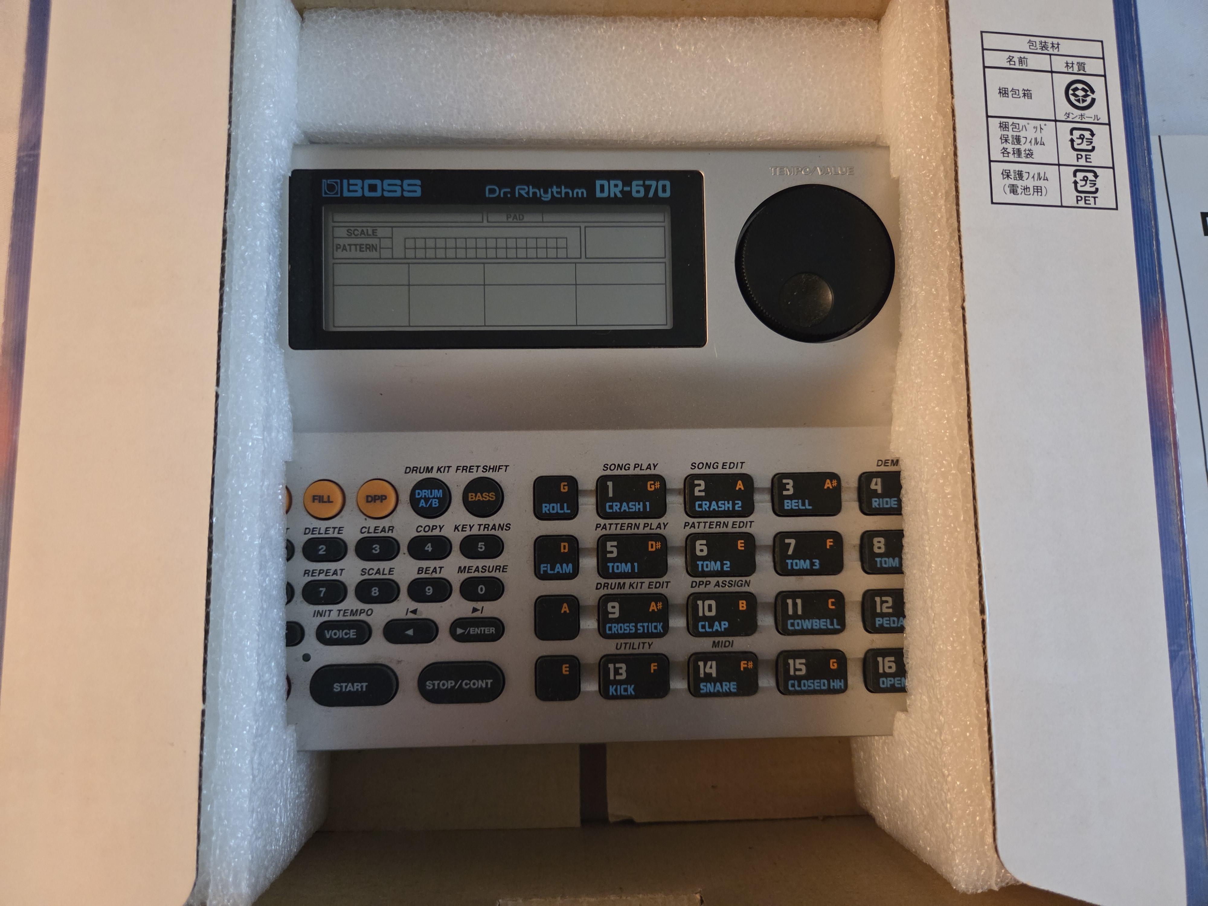 Boss Dr. Rhythm DR-670 drummachine in originele doos inclusief de handleiding – Lot 109 – foto 2 – kavel bij Goeiendeal, Jette
